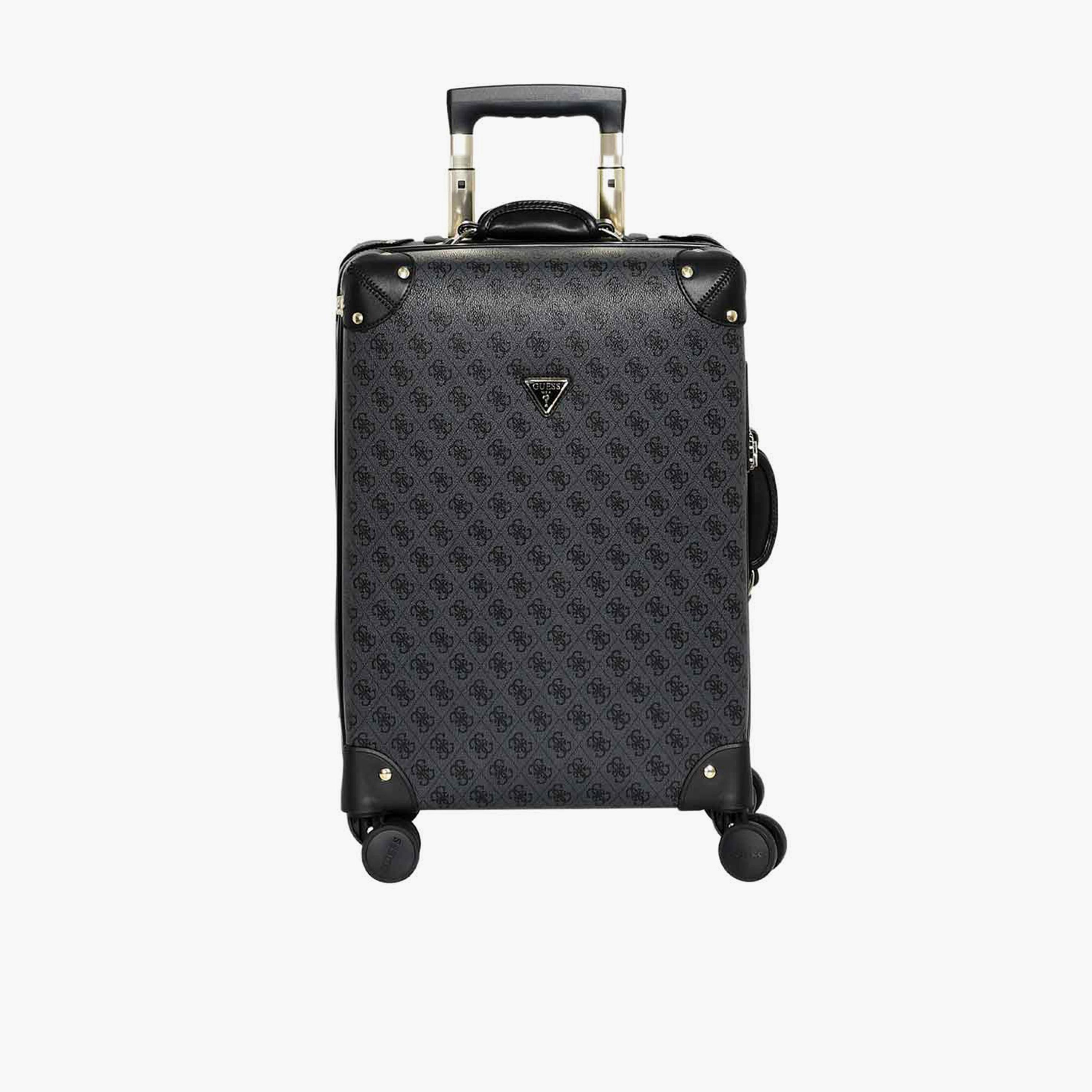 Guess Latona 53 CM Small Cabin PU Hard Sided 4-Wheeler Spinner Trolley Bag with TSA Lock-travel-luggagesandbags-luggage-image-1