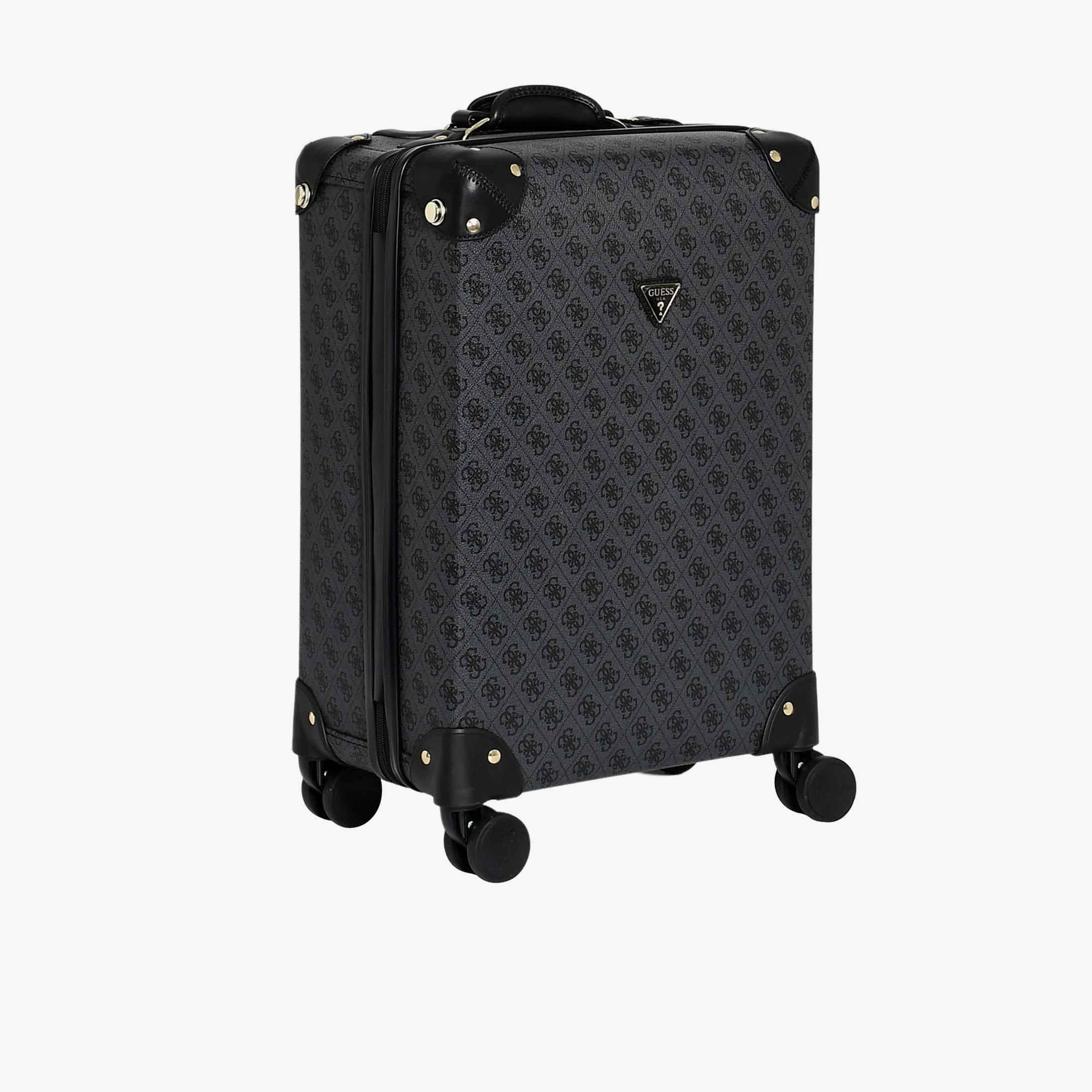 Guess Latona 53 CM Small Cabin PU Hard Sided 4-Wheeler Spinner Trolley Bag with TSA Lock-travel-luggagesandbags-luggage-image-11