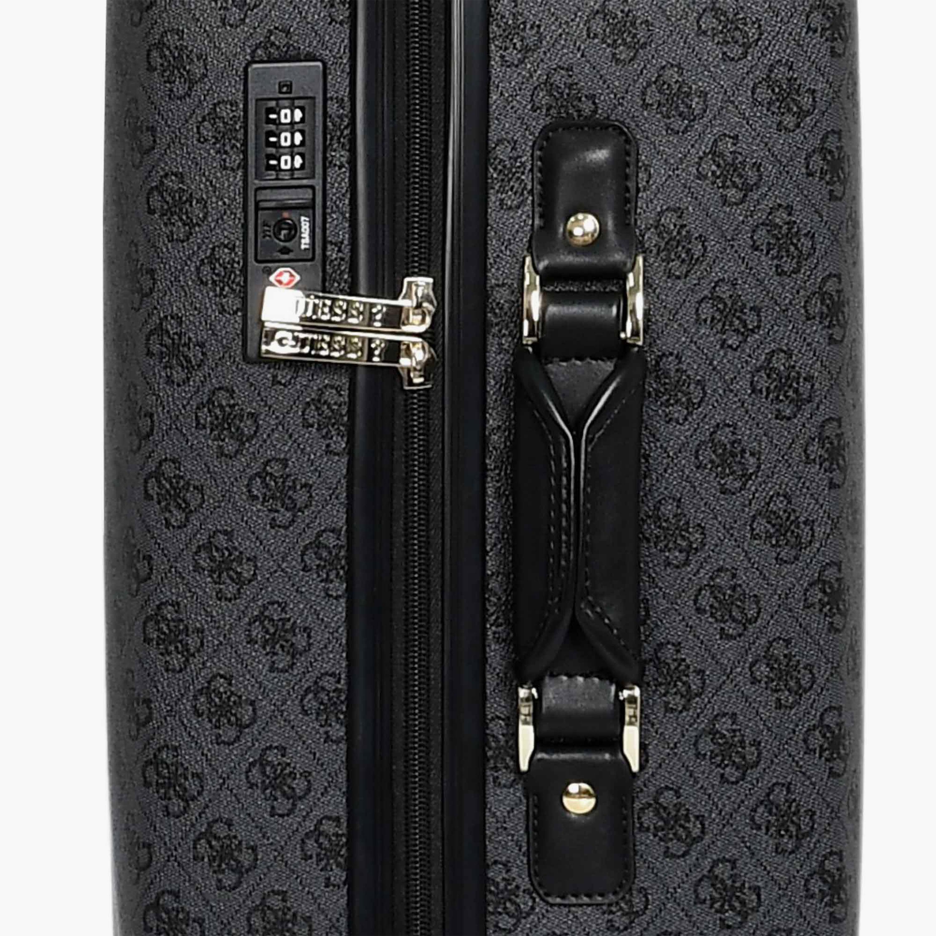 Guess Latona 53 CM Small Cabin PU Hard Sided 4-Wheeler Spinner Trolley Bag with TSA Lock-travel-luggagesandbags-luggage-image-14