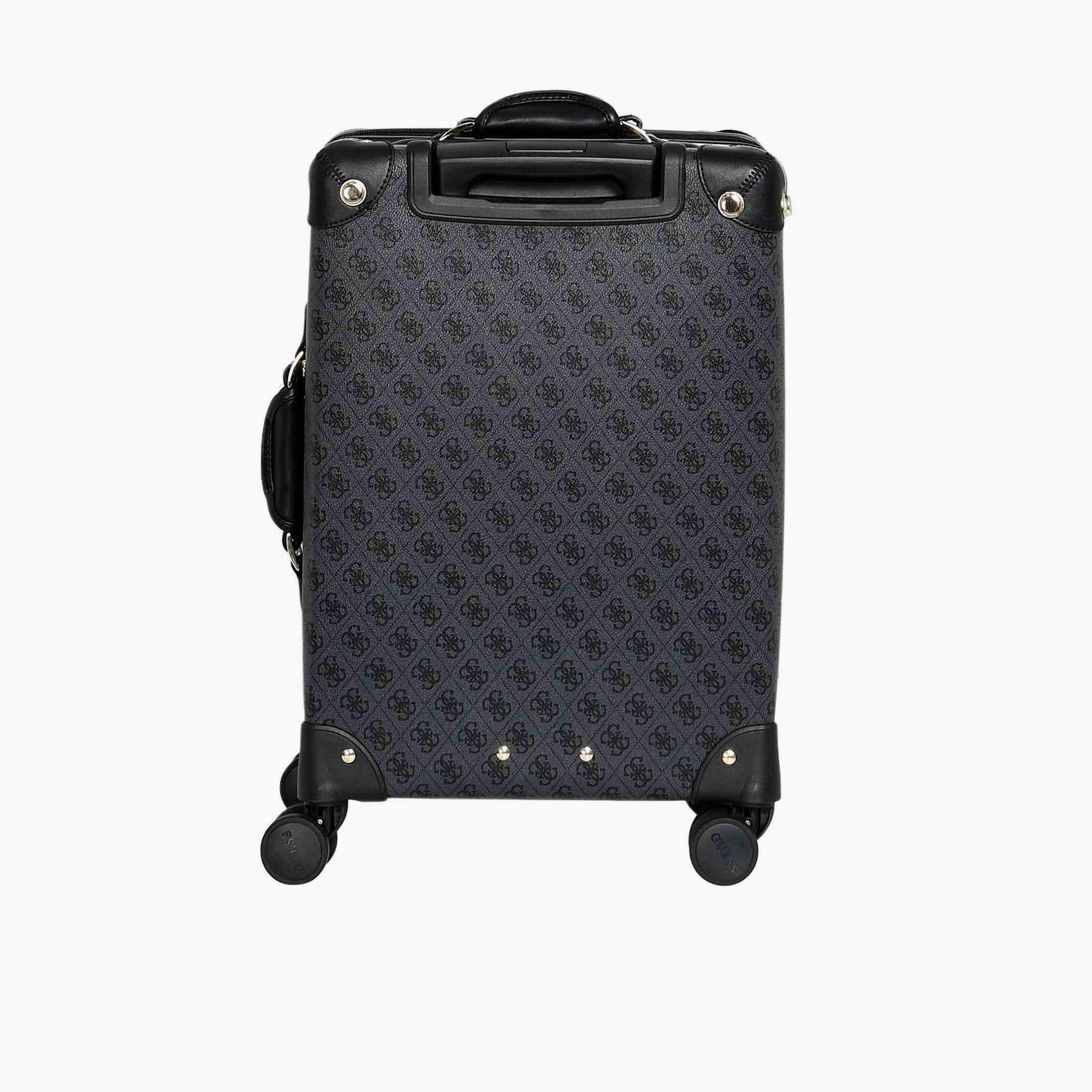 Guess Latona 53 CM Small Cabin PU Hard Sided 4-Wheeler Spinner Trolley Bag with TSA Lock-travel-luggagesandbags-luggage-image-5