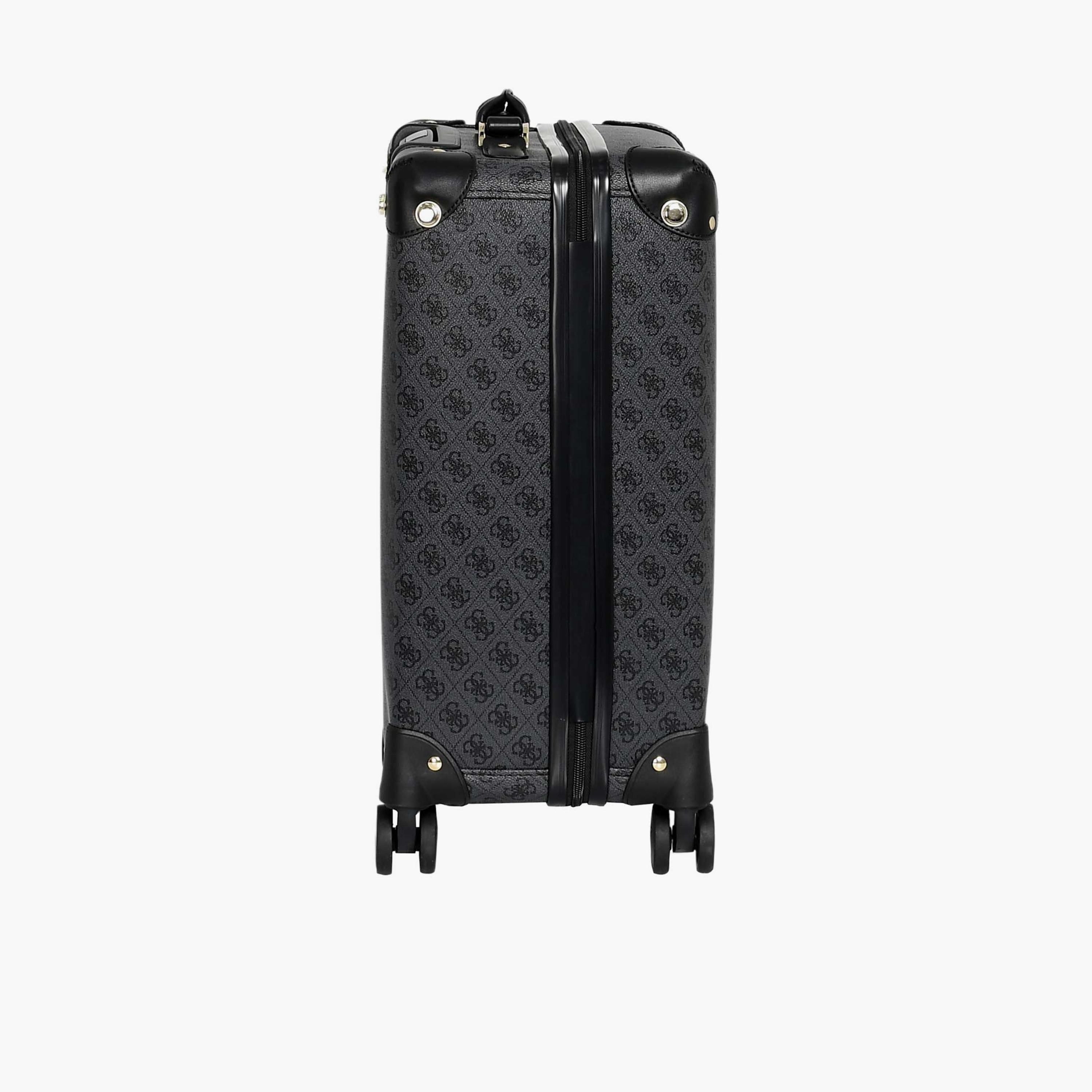 Guess Latona 53 CM Small Cabin PU Hard Sided 4-Wheeler Spinner Trolley Bag with TSA Lock-travel-luggagesandbags-luggage-image-8