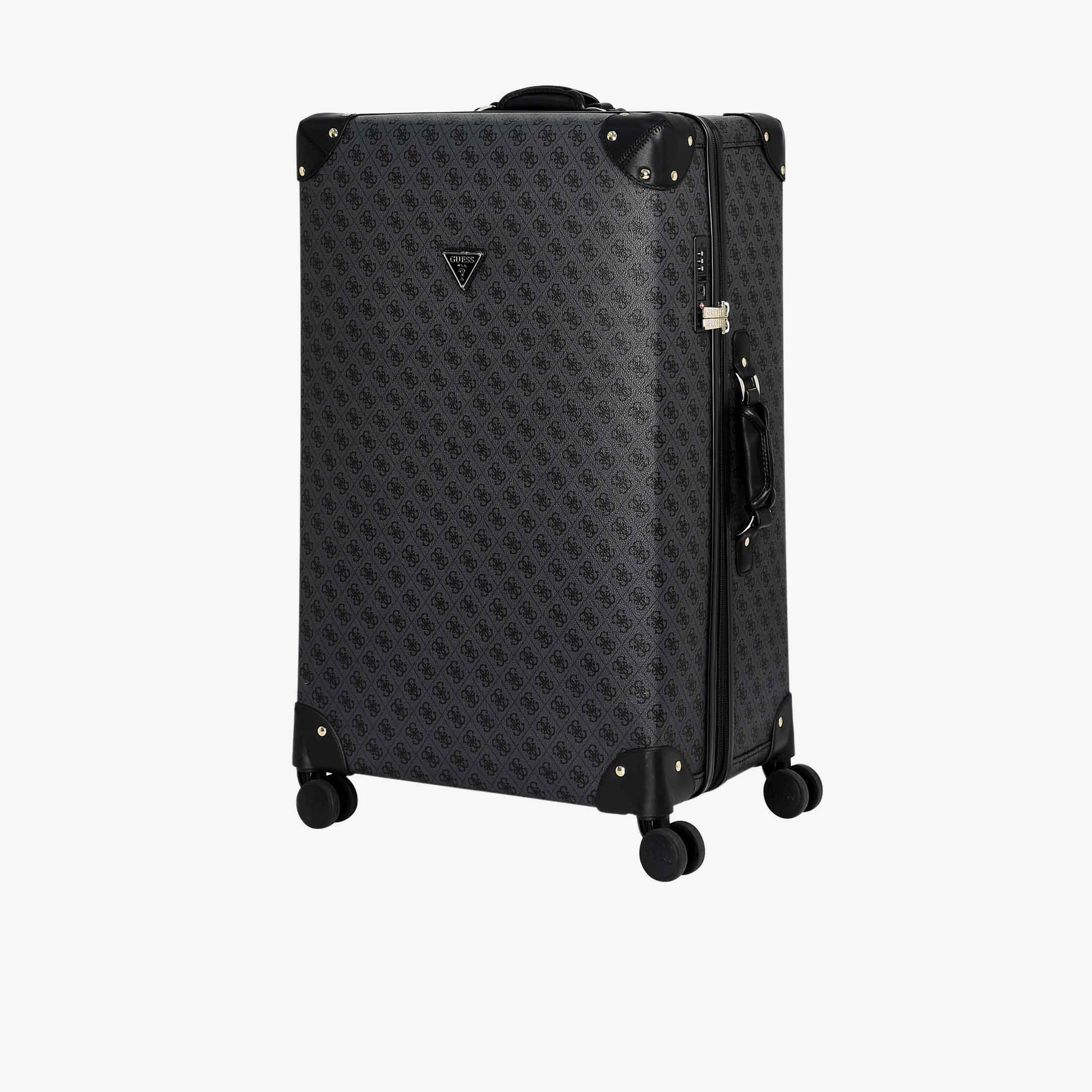 Guess Latona 76 CM Large Check-in PU Hard Sided 4-Wheeler Spinner Trolley Bag with TSA Lock-travel-luggagesandbags-luggage-image-12