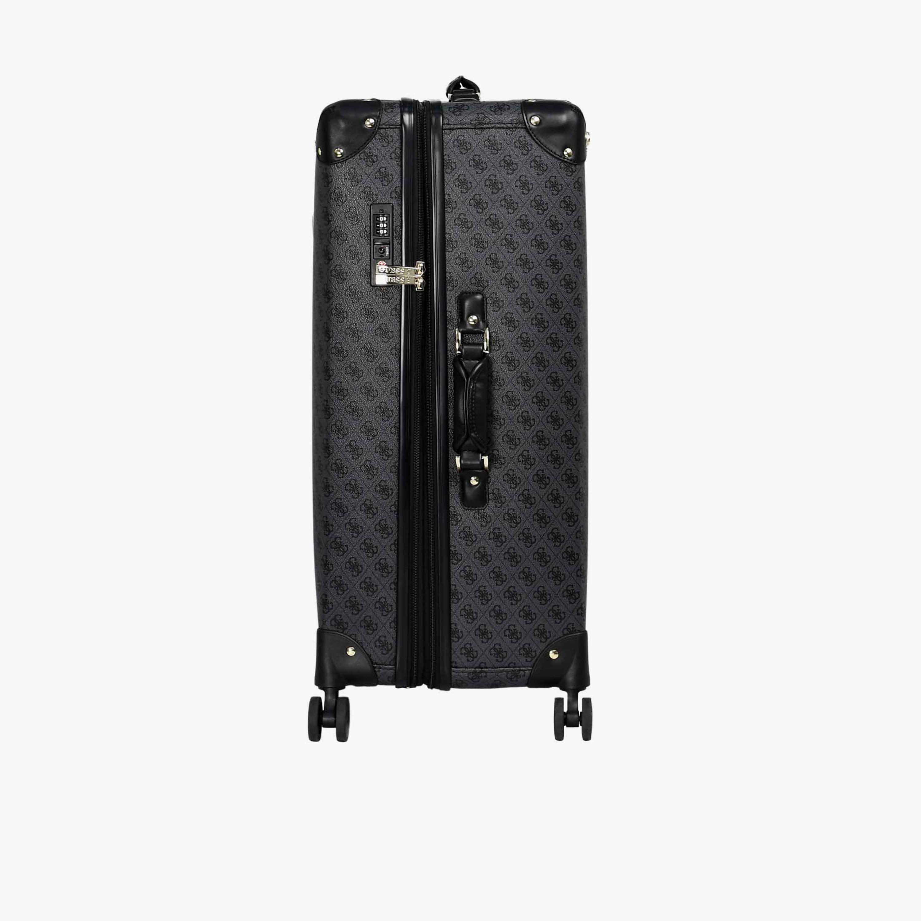 Guess Latona 76 CM Large Check-in PU Hard Sided 4-Wheeler Spinner Trolley Bag with TSA Lock-travel-luggagesandbags-luggage-image-7