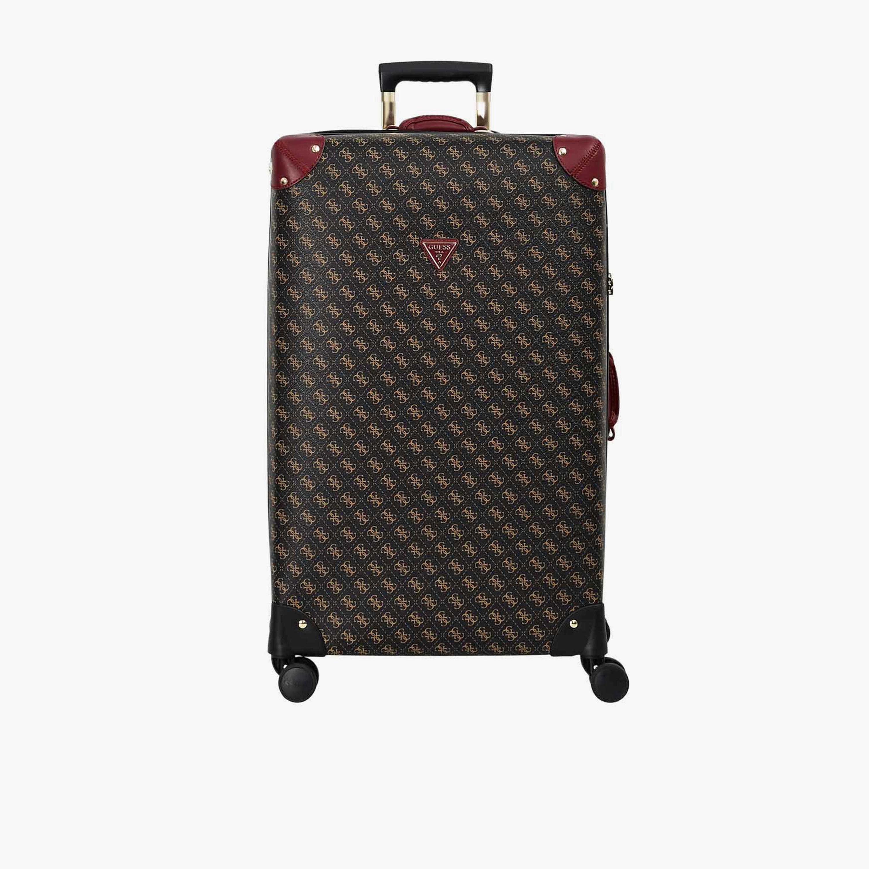 Guess Latona 75 CM Large Check-in PU Hard Sided 4-Wheeler Spinner Trolley Bag with TSA Lock-travel-luggagesandbags-luggage-image-1
