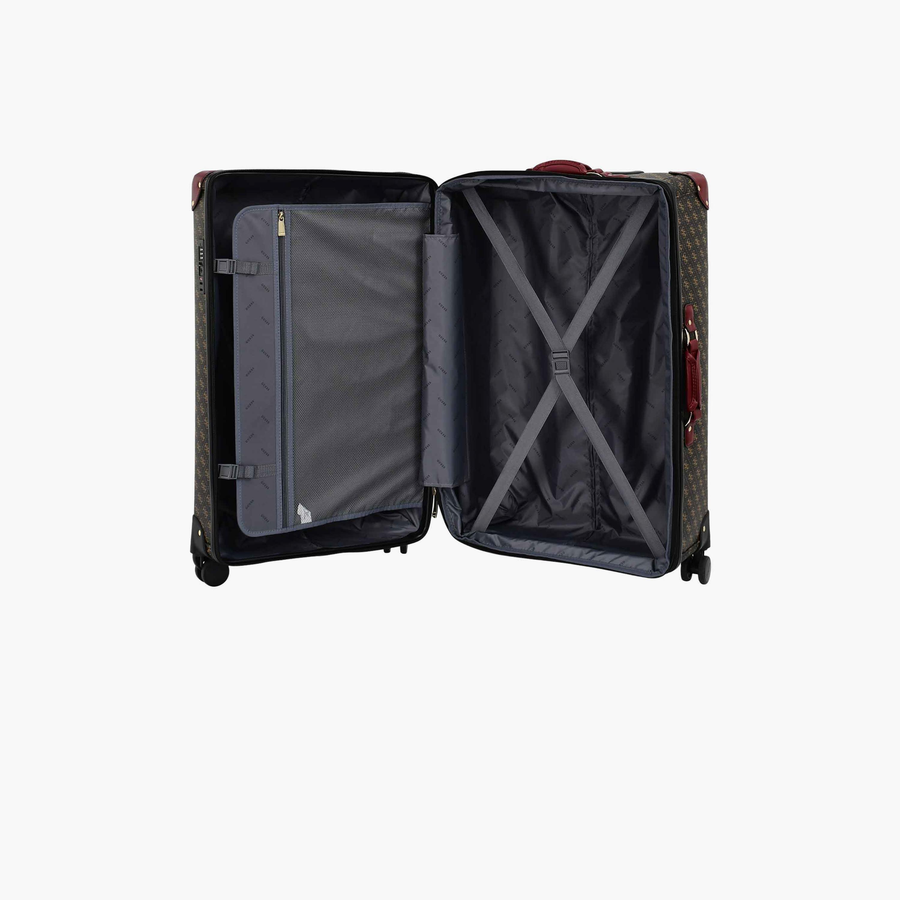 Guess Latona 75 CM Large Check-in PU Hard Sided 4-Wheeler Spinner Trolley Bag with TSA Lock-travel-luggagesandbags-luggage-image-5