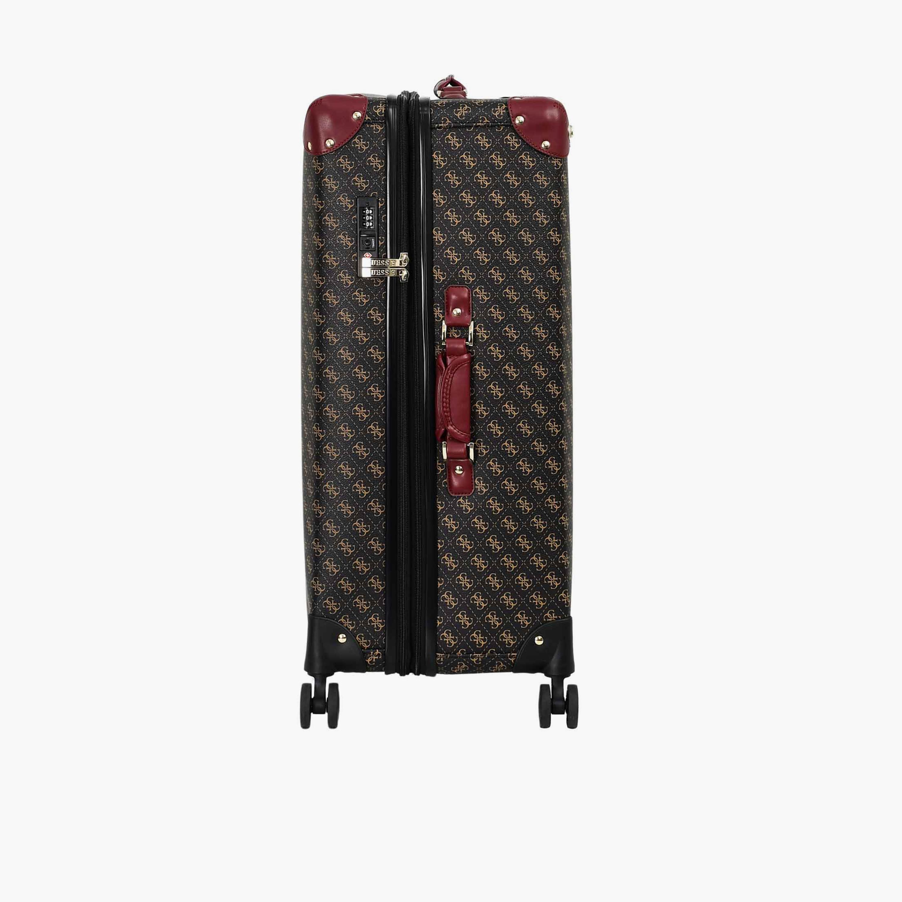 Guess Latona 75 CM Large Check-in PU Hard Sided 4-Wheeler Spinner Trolley Bag with TSA Lock-travel-luggagesandbags-luggage-image-7