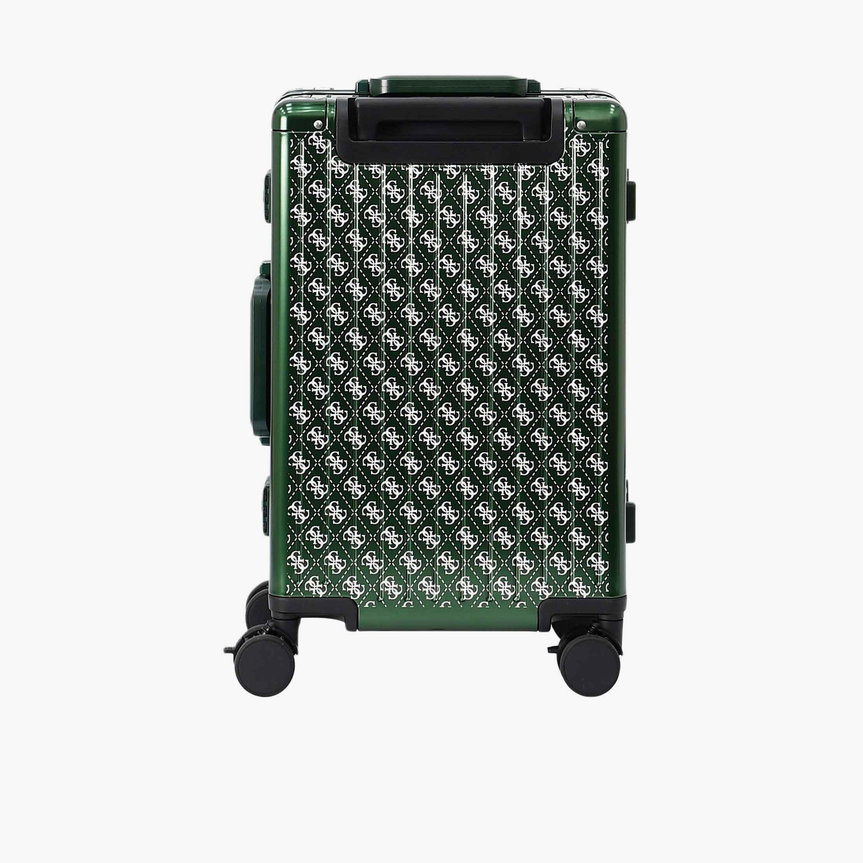 Guess Trunkshow 56.5 CM Small Cabin PU Hard Sided 4-Wheeler Spinner Trolley Bag with TSA Lock-travel-luggagesandbags-luggage-image-5