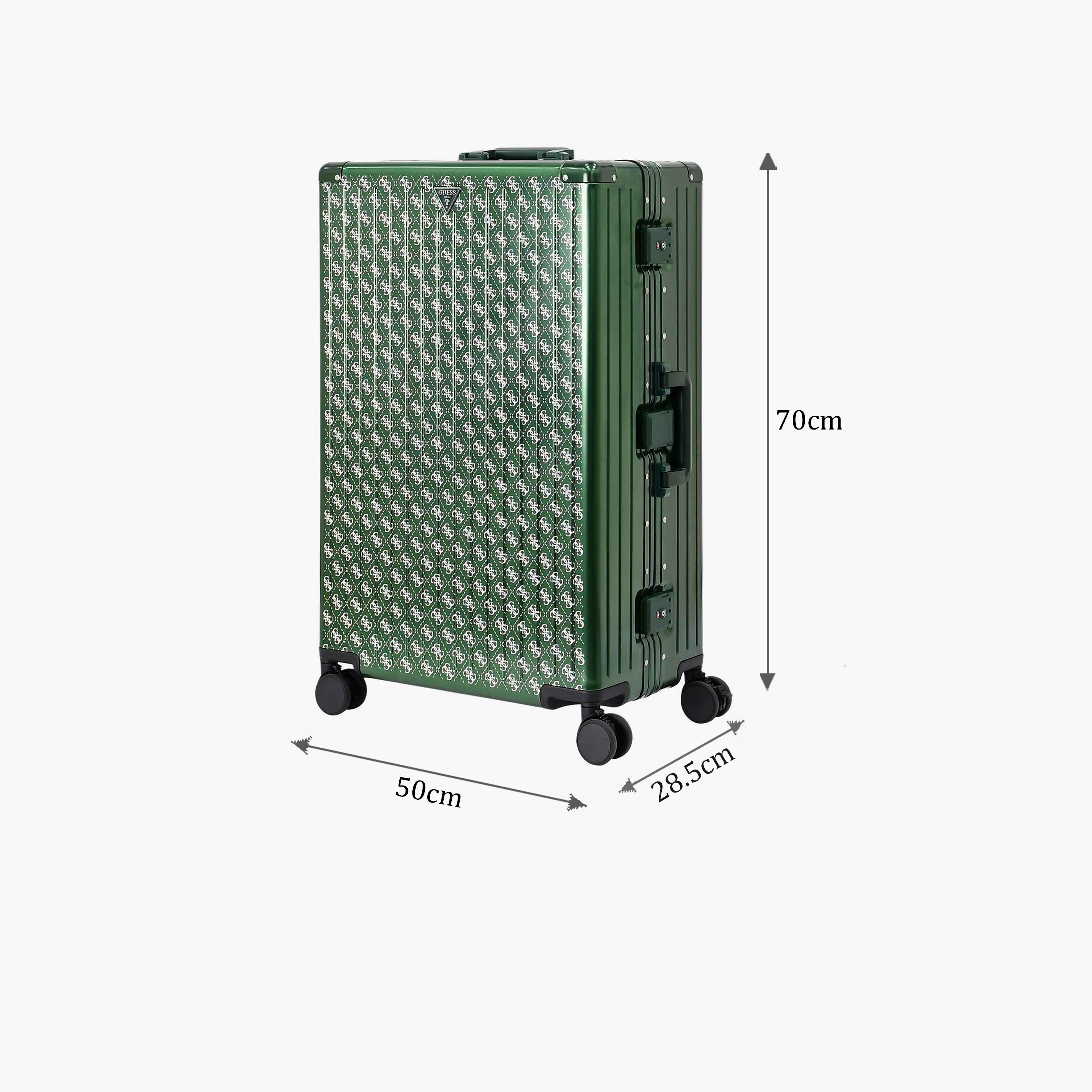 Guess Trunkshow 77 CM Large Check-in PU Hard Sided 4-Wheeler Spinner Trolley Bag with TSA Lock-travel-luggagesandbags-luggage-image-2
