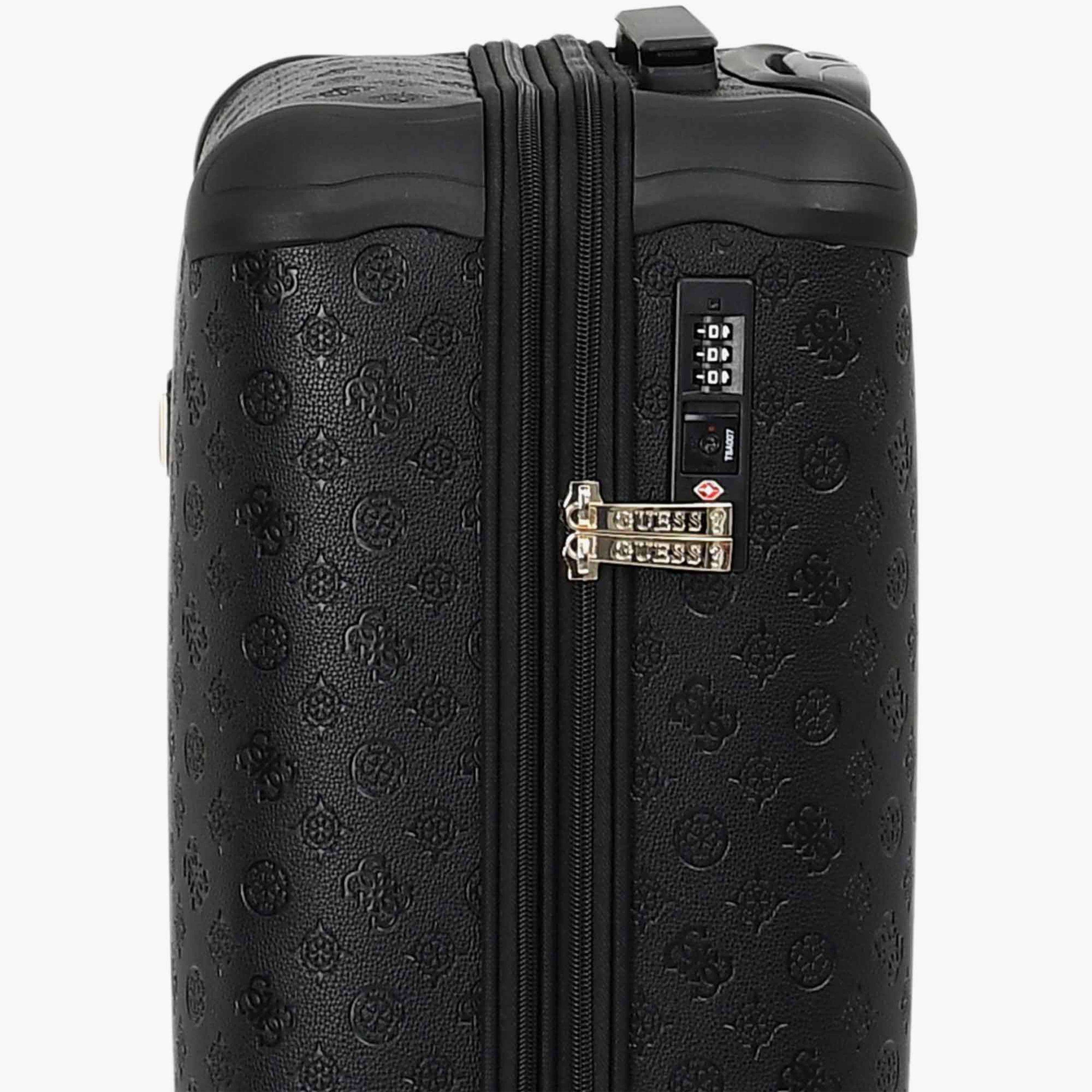 Guess Wilder 56 CM Small Cabin PU Hard Sided 4-Wheeler Spinner Trolley Bag with TSA Lock-travel-luggagesandbags-luggage-image-14