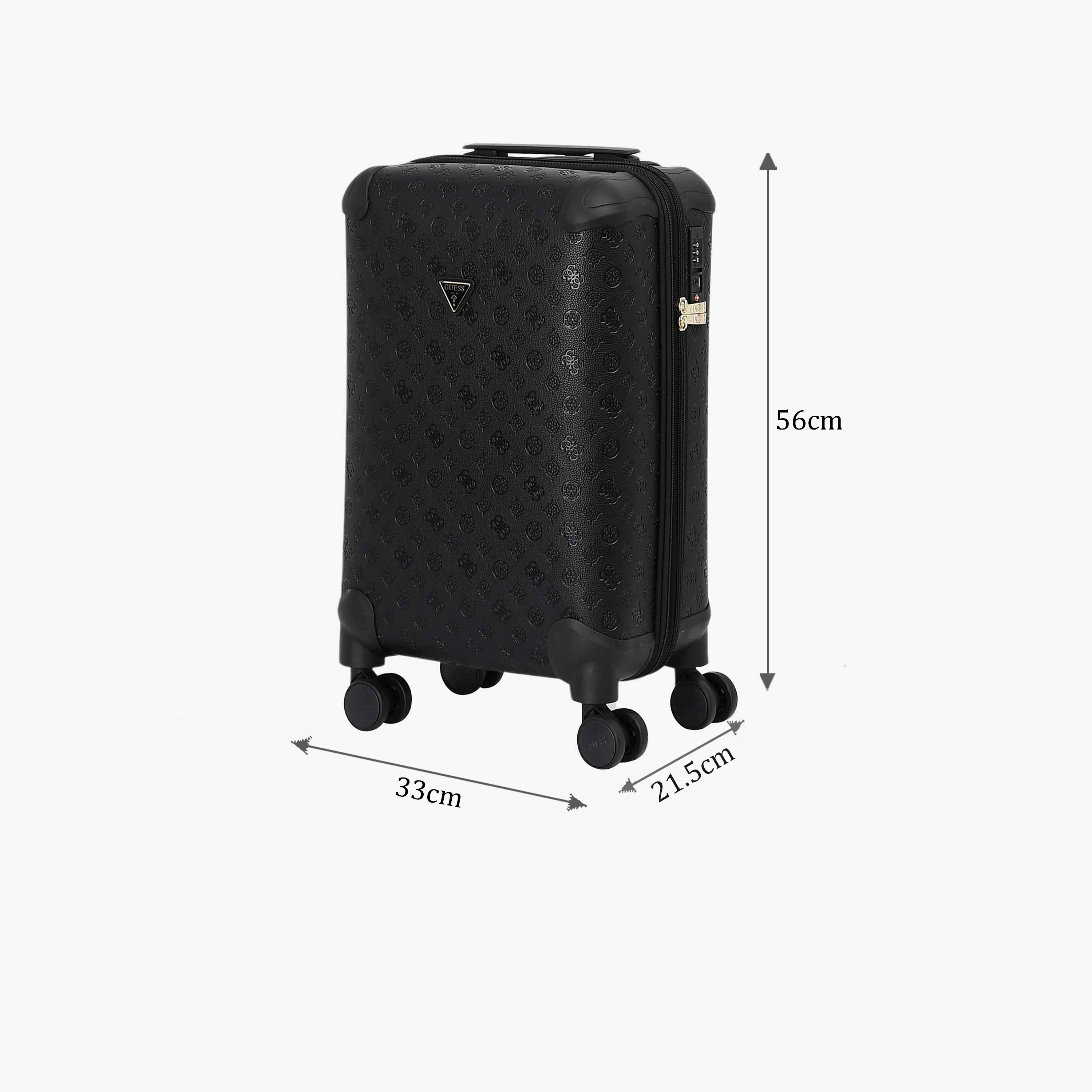 Guess Wilder 56 CM Small Cabin PU Hard Sided 4-Wheeler Spinner Trolley Bag with TSA Lock-travel-luggagesandbags-luggage-image-2