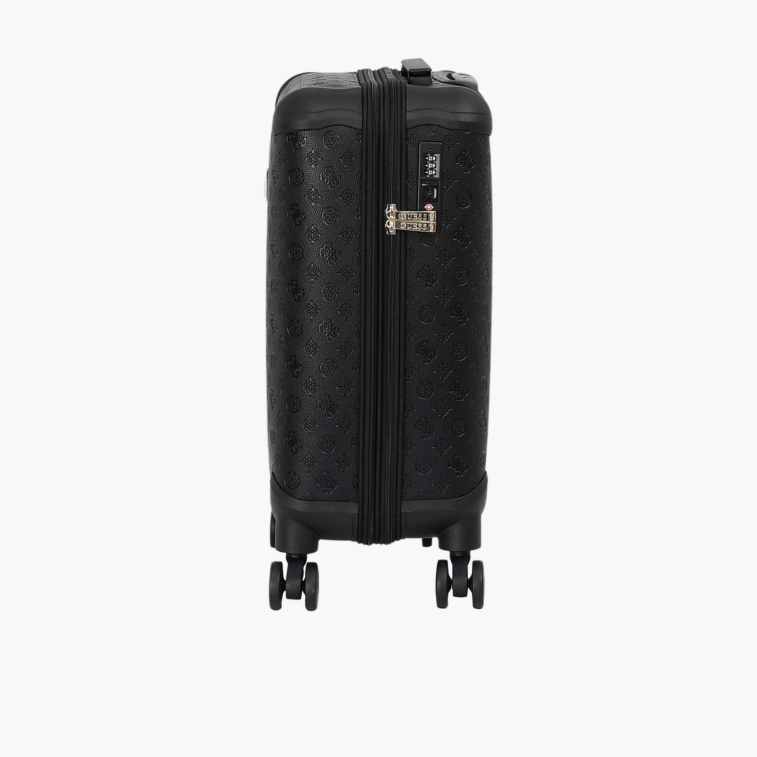 Guess Wilder 56 CM Small Cabin PU Hard Sided 4-Wheeler Spinner Trolley Bag with TSA Lock-travel-luggagesandbags-luggage-image-7