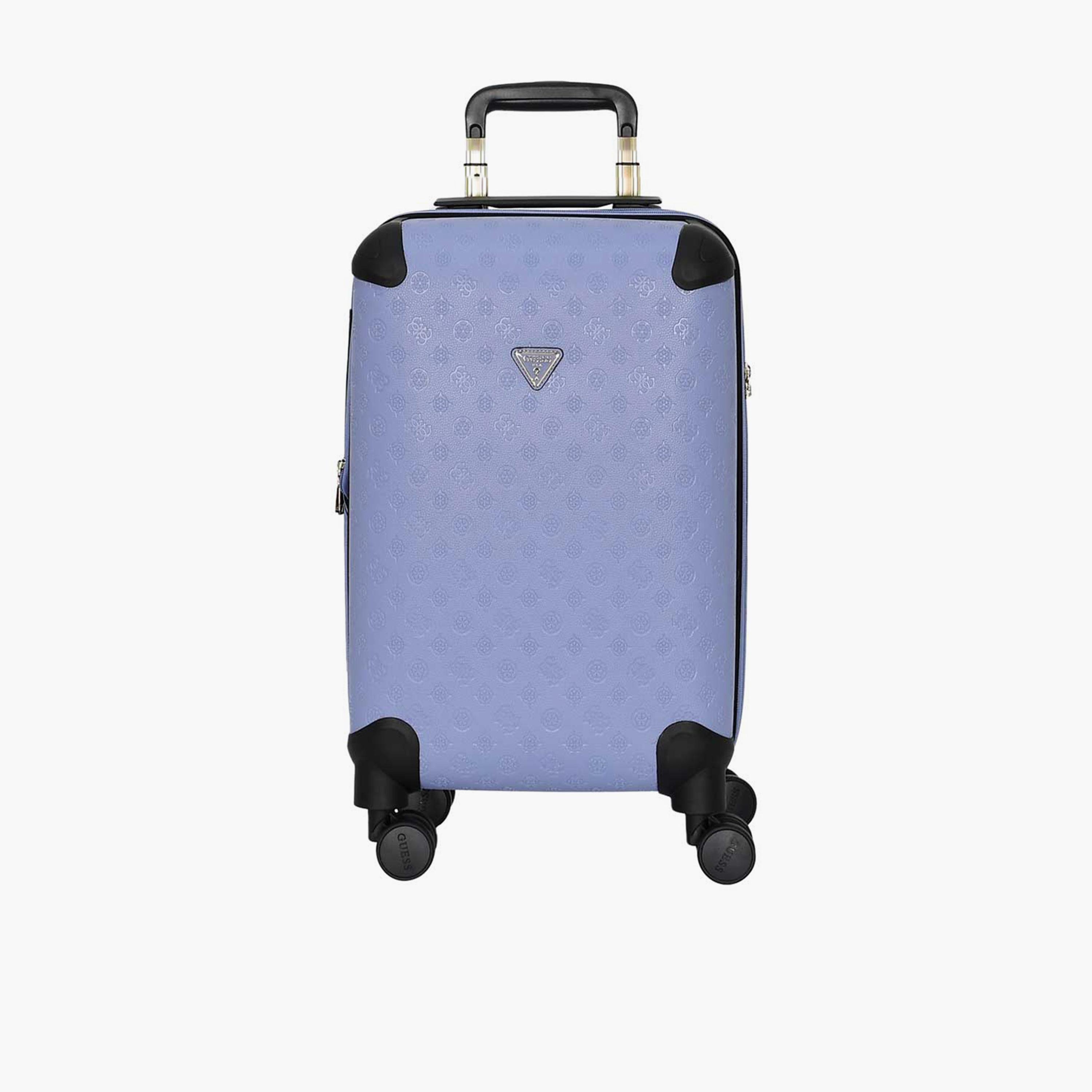 Guess Wilder 56 CM Small Cabin PU Hard Sided 4-Wheeler Spinner Trolley Bag with TSA Lock-travel-luggagesandbags-luggage-image-1