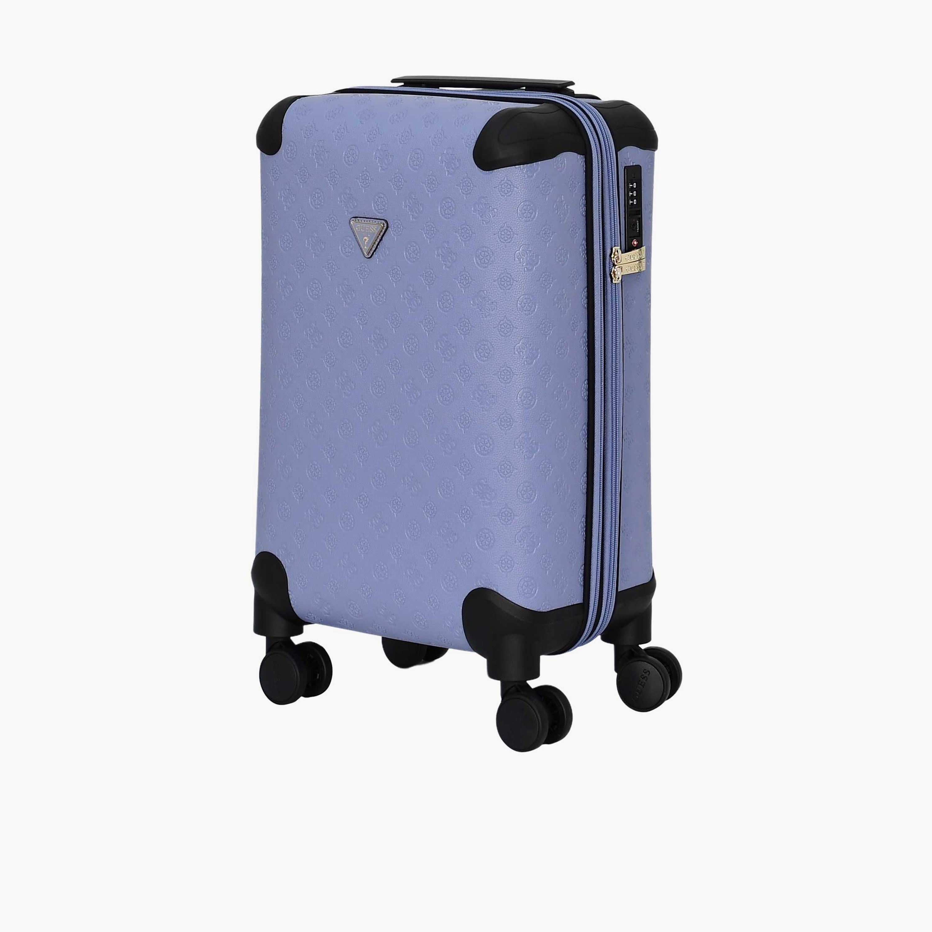 Guess Wilder 56 CM Small Cabin PU Hard Sided 4-Wheeler Spinner Trolley Bag with TSA Lock-travel-luggagesandbags-luggage-image-12