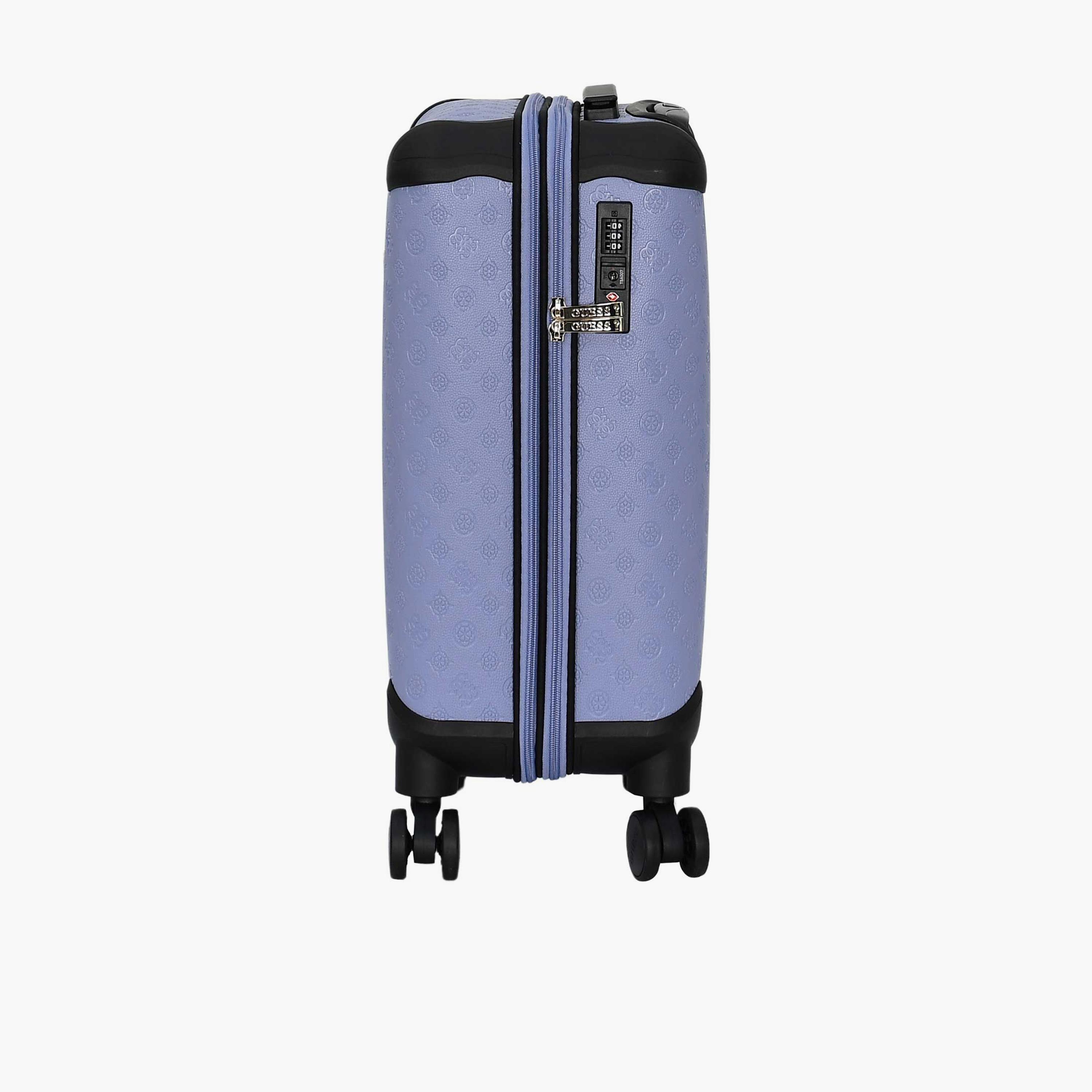 Guess Wilder 56 CM Small Cabin PU Hard Sided 4-Wheeler Spinner Trolley Bag with TSA Lock-travel-luggagesandbags-luggage-image-7