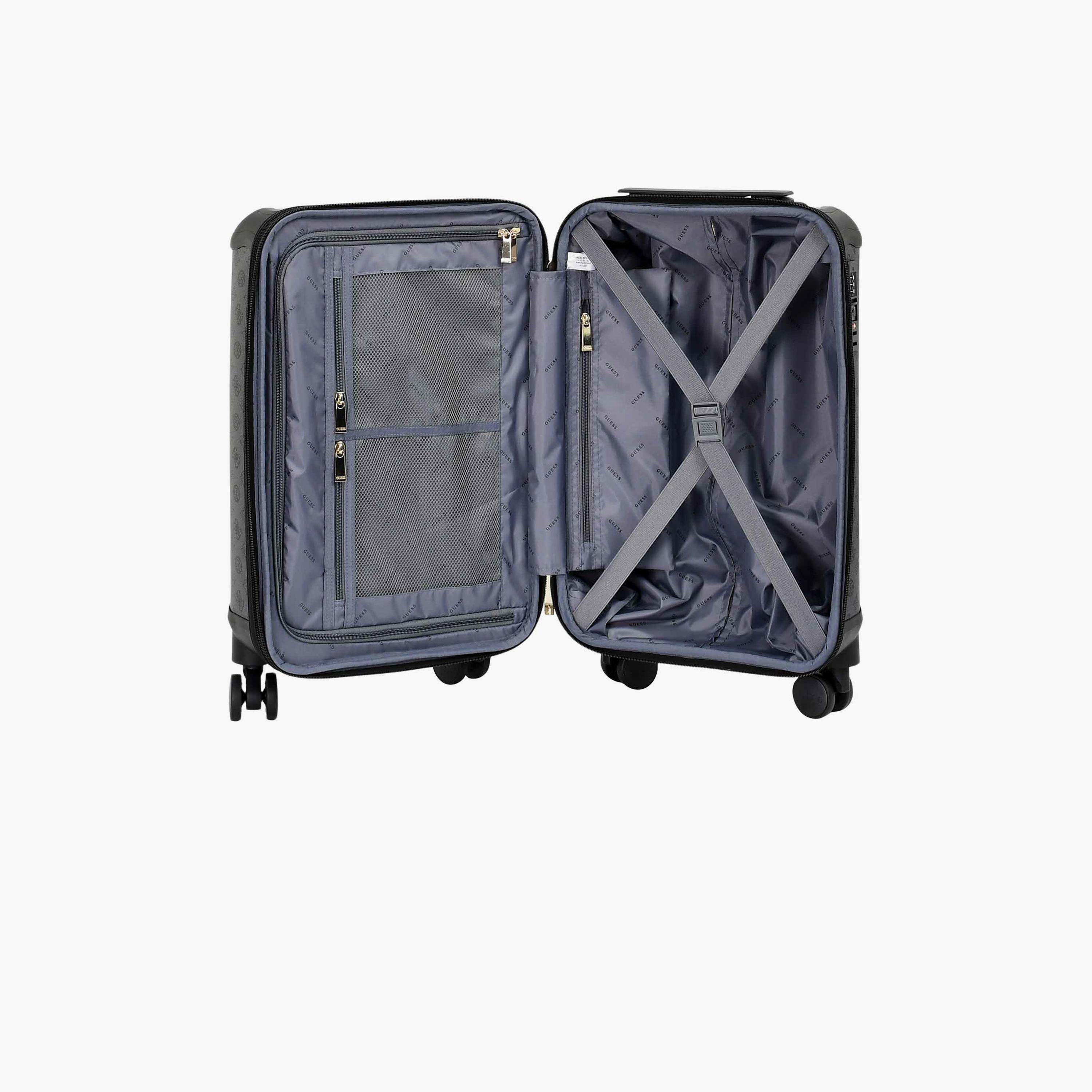 Guess Wilder 77 CM Small Cabin PU Hard Sided 4-Wheeler Spinner Trolley Bag with TSA Lock-travel-luggagesandbags-luggage-image-6