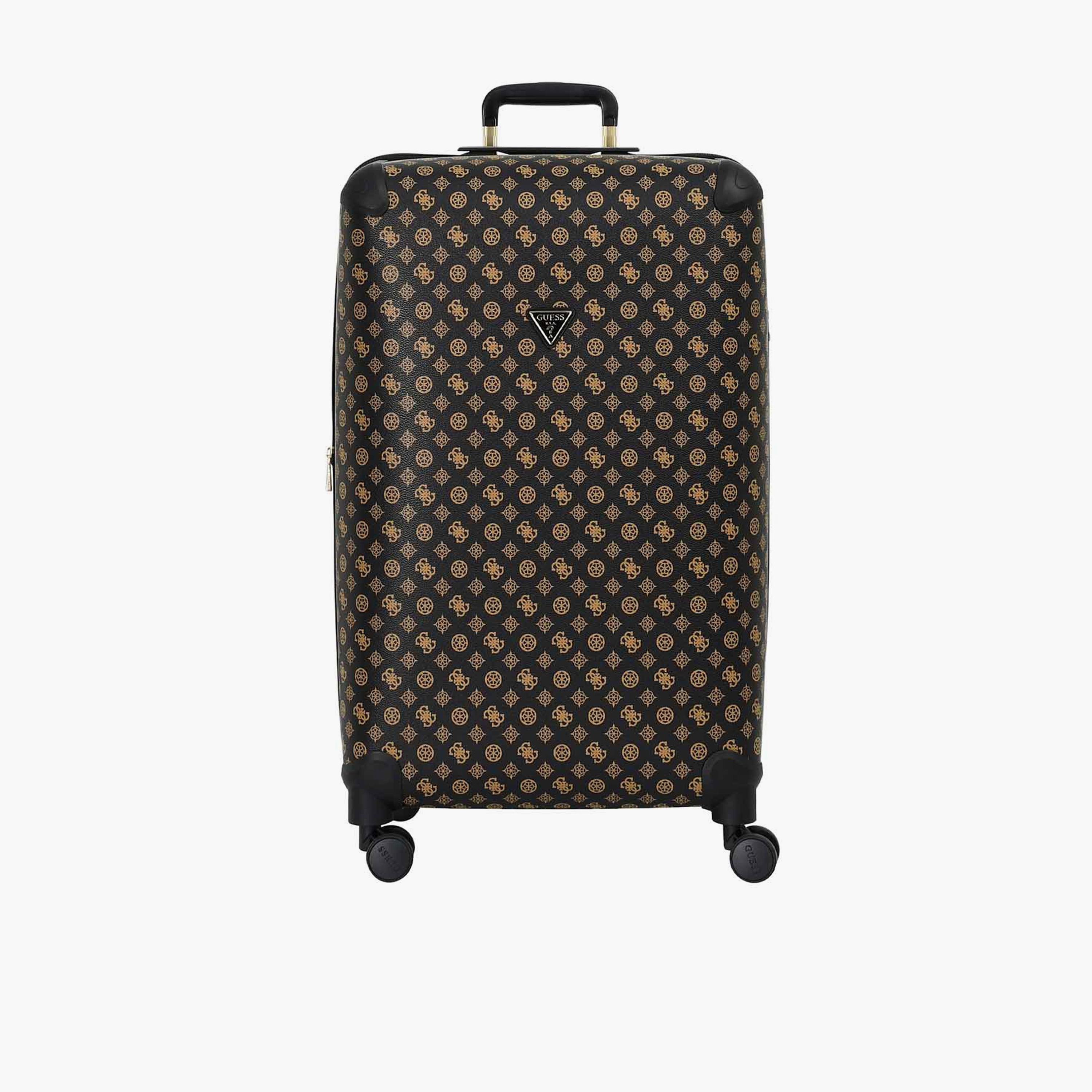 Guess Wilder 77 CM Large Check-in PU Hard Sided 4-Wheeler Spinner Trolley Bag with TSA Lock-travel-luggagesandbags-luggage-image-1