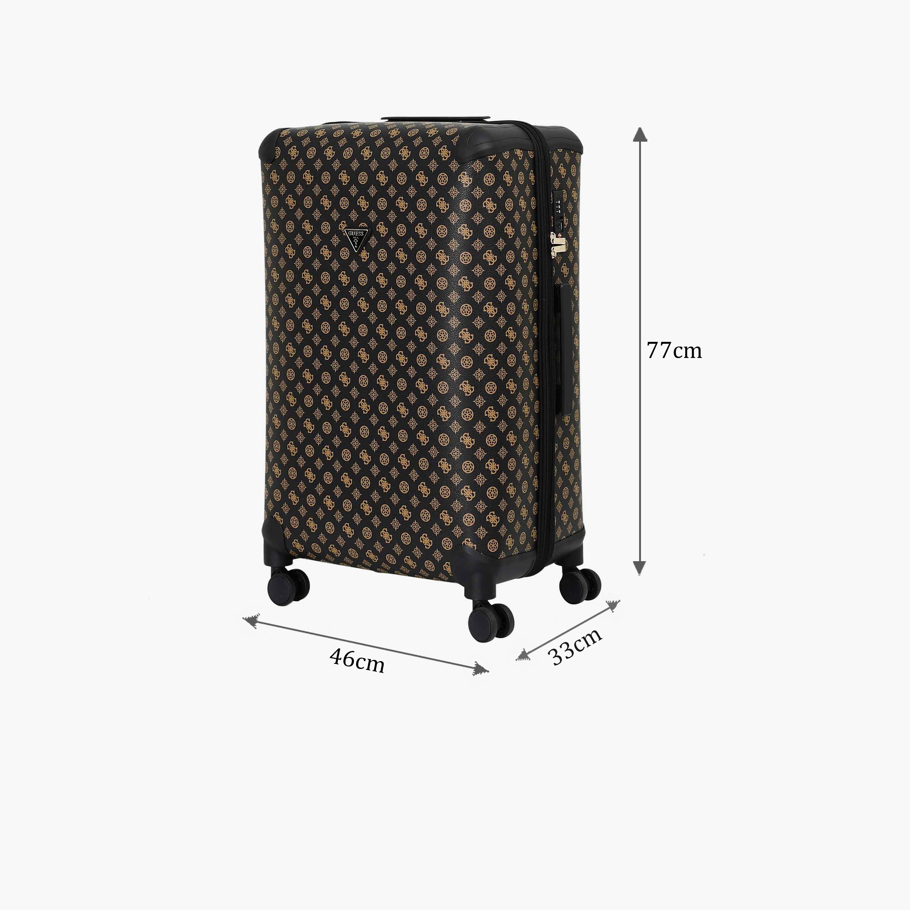 Guess Wilder 77 CM Large Check-in PU Hard Sided 4-Wheeler Spinner Trolley Bag with TSA Lock-travel-luggagesandbags-luggage-image-2