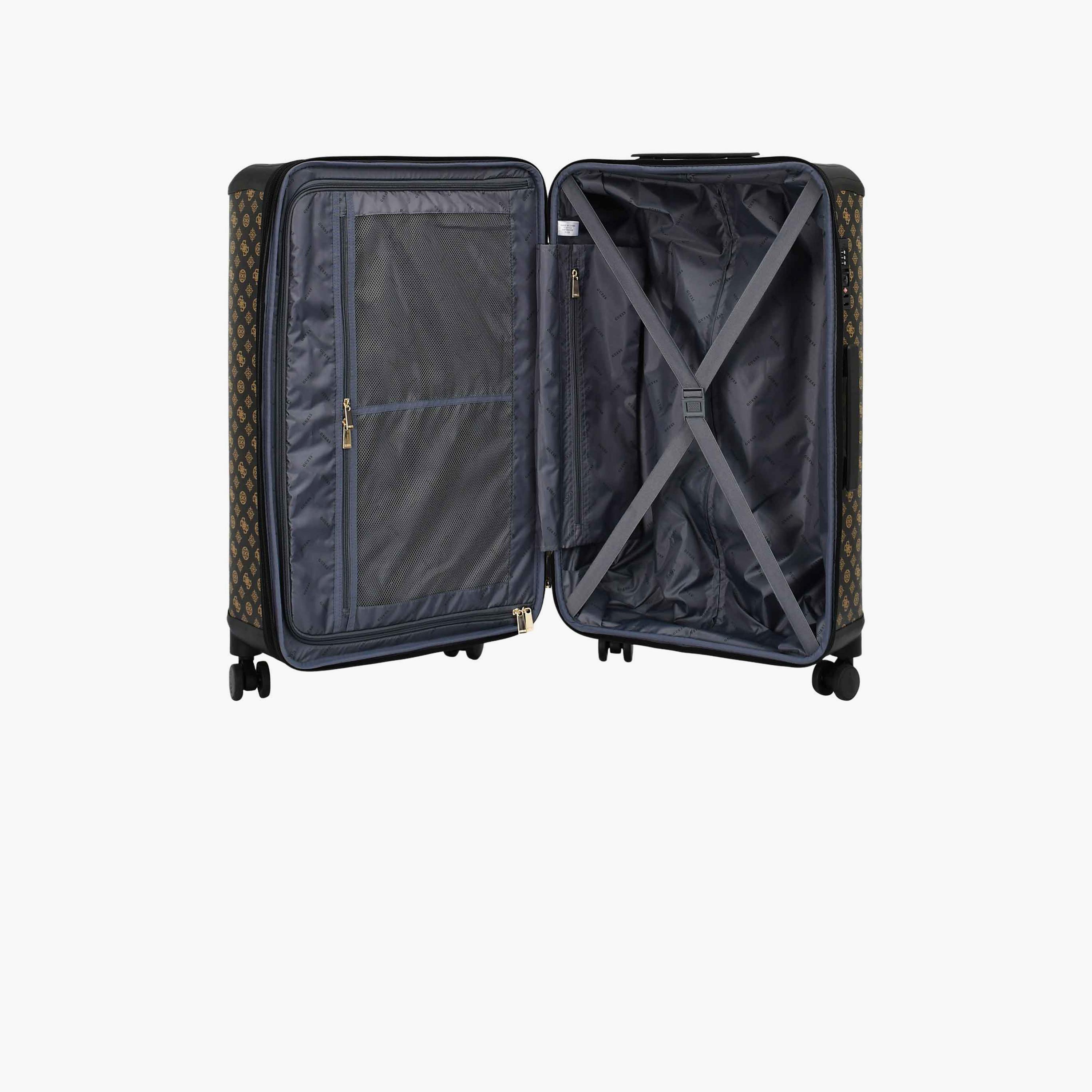 Guess Wilder 77 CM Large Check-in PU Hard Sided 4-Wheeler Spinner Trolley Bag with TSA Lock-travel-luggagesandbags-luggage-image-6