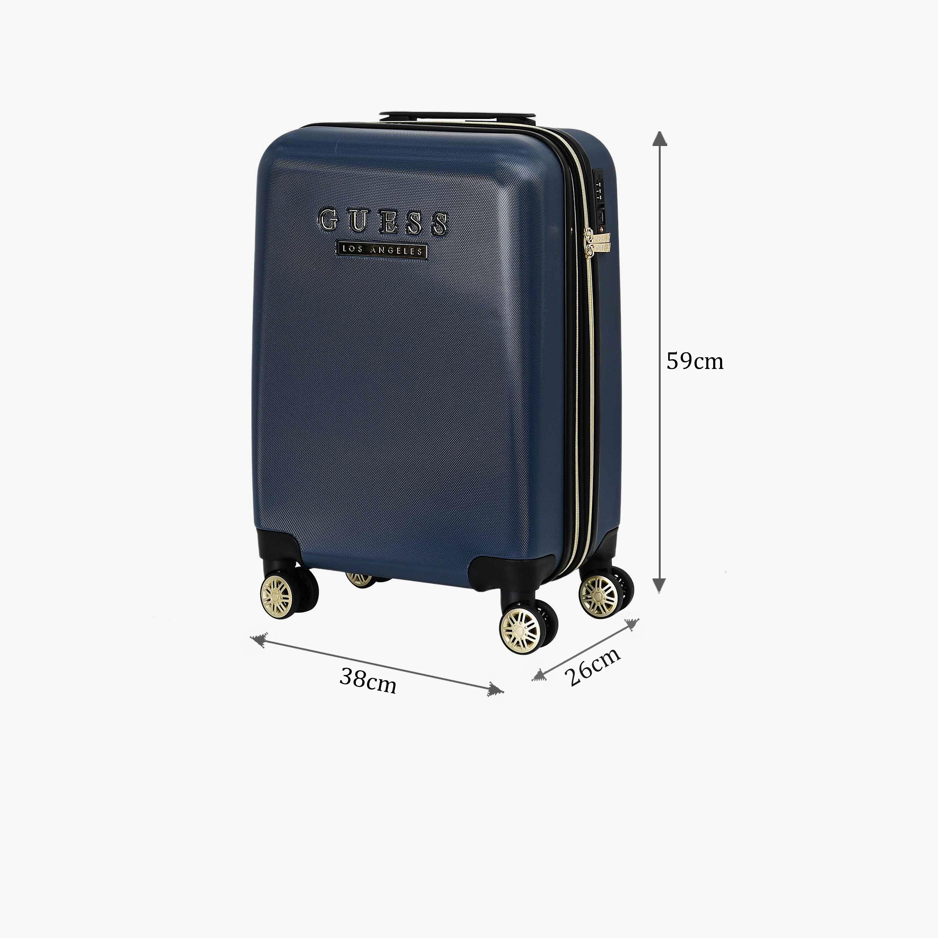 Guess Ludi 59 CM Small Cabin ABS Hard Sided 4-Wheeler Spinner Trolley Bag with TSA Lock-travel-luggagesandbags-luggage-image-2