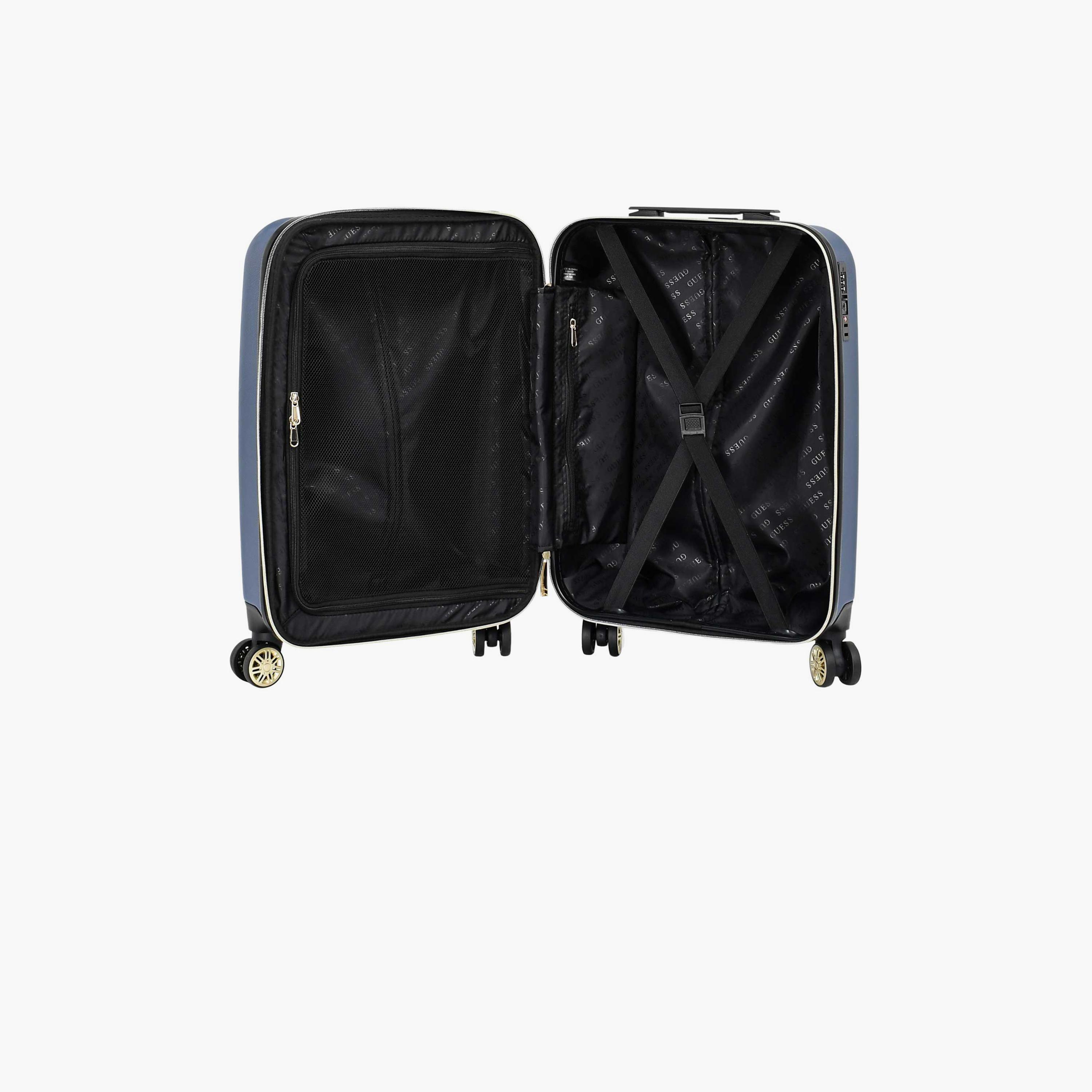 Guess Ludi 59 CM Small Cabin ABS Hard Sided 4-Wheeler Spinner Trolley Bag with TSA Lock-travel-luggagesandbags-luggage-image-6