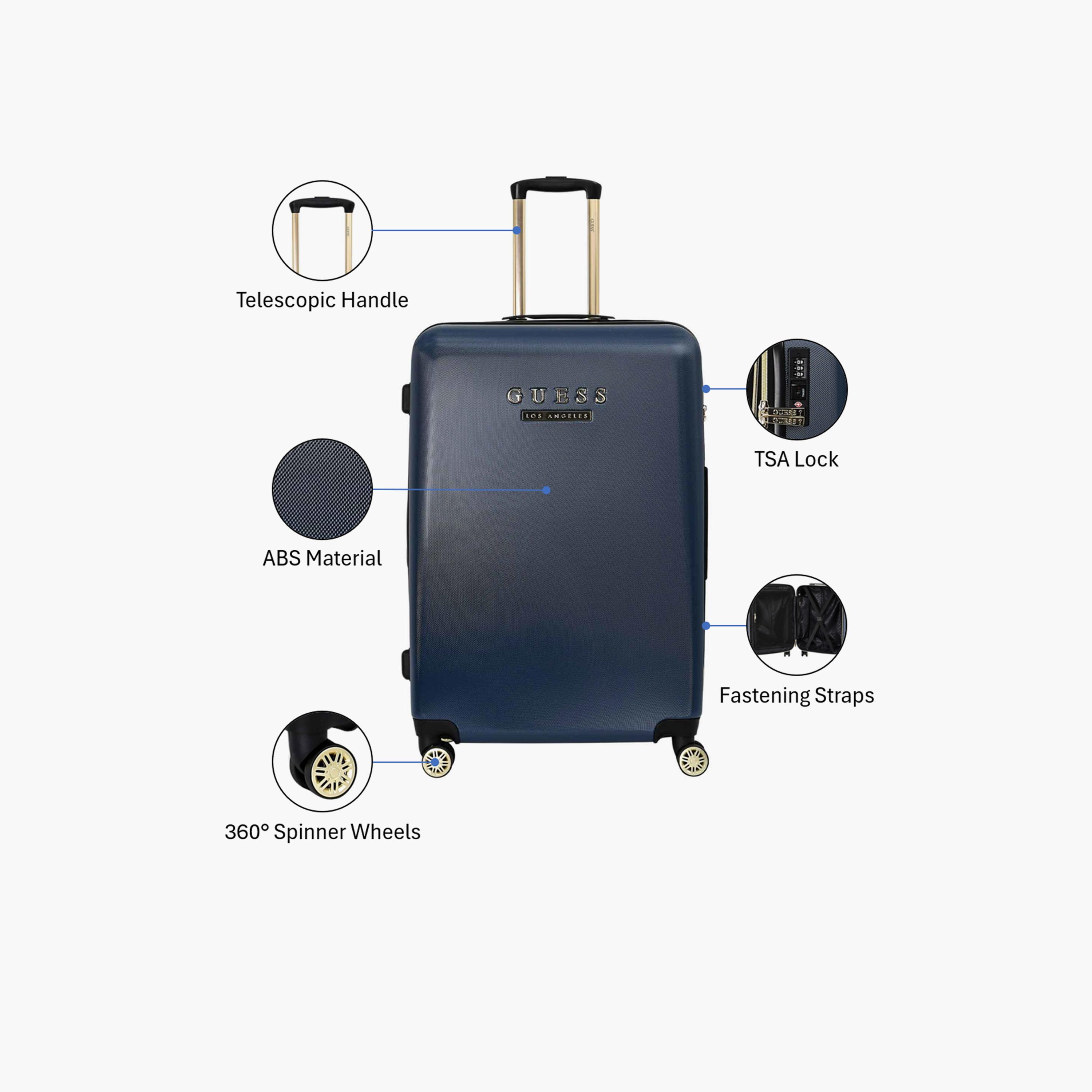 غيس - شنطة سفر لودي كبيرة مقاس 78 سم، مصنوعة من مادة ABS الصلبة بأربع عجلات دوارة قفل TSA-travel-luggagesandbags-luggage-image-3