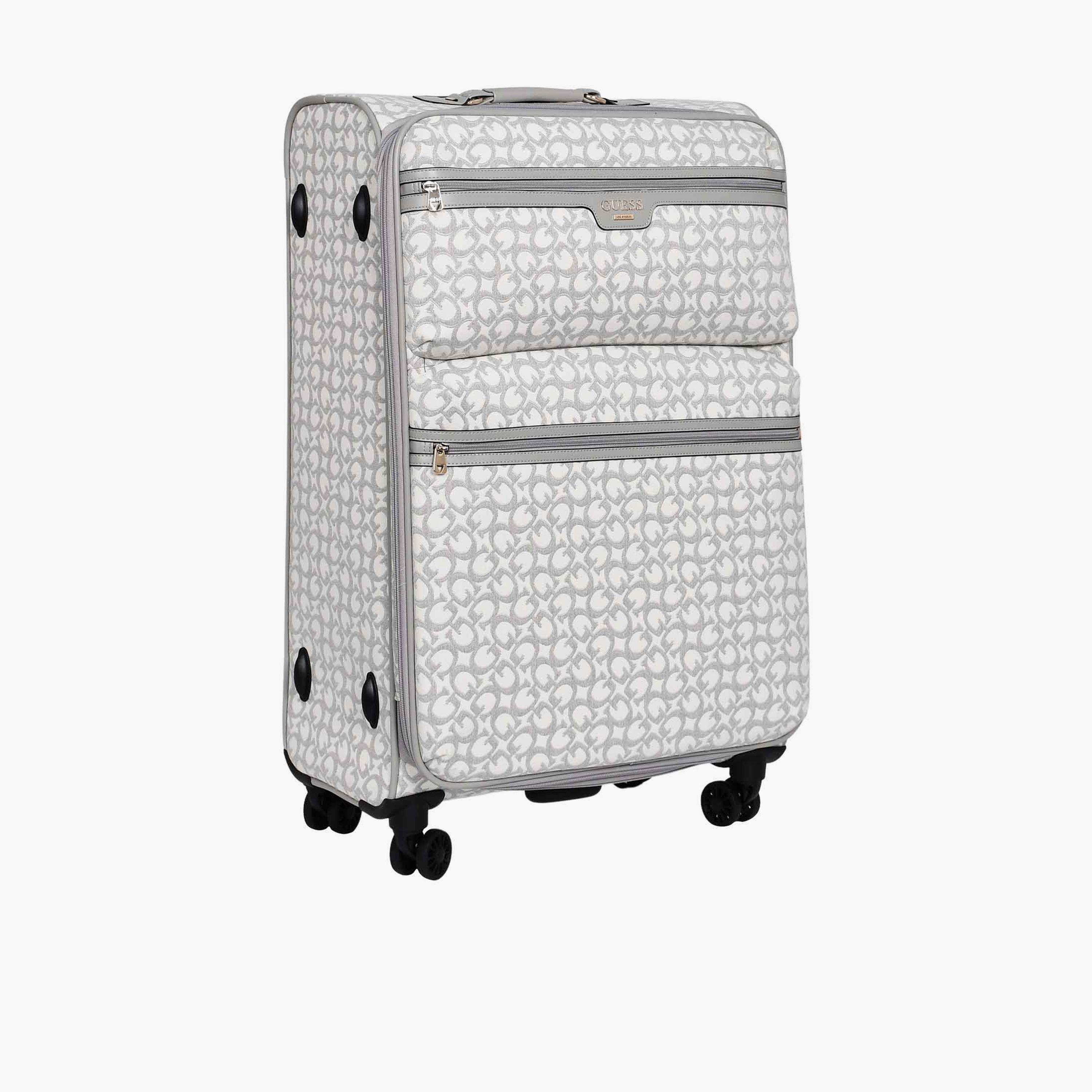 Guess Tracie 78 CM Large Check-in Polyester Soft Sided 4-Wheeler Spinner Trolley Bag with TSA Lock-travel-luggagesandbags-luggage-image-11