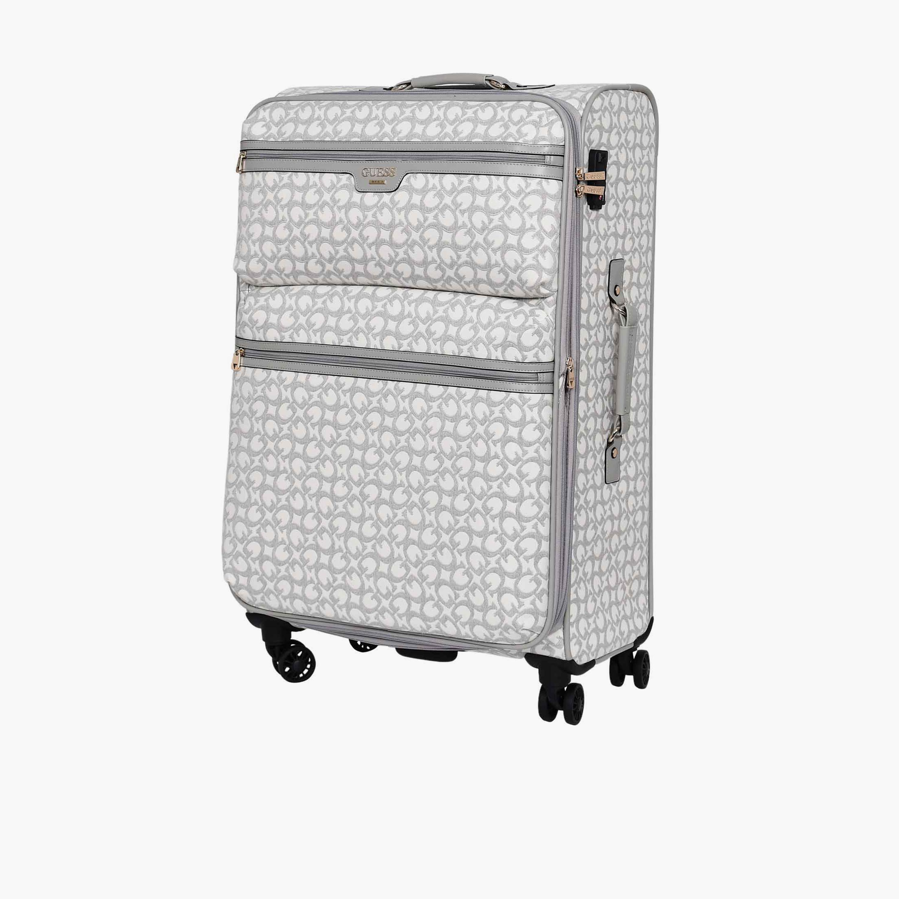 Guess Tracie 78 CM Large Check-in Polyester Soft Sided 4-Wheeler Spinner Trolley Bag with TSA Lock-travel-luggagesandbags-luggage-image-12