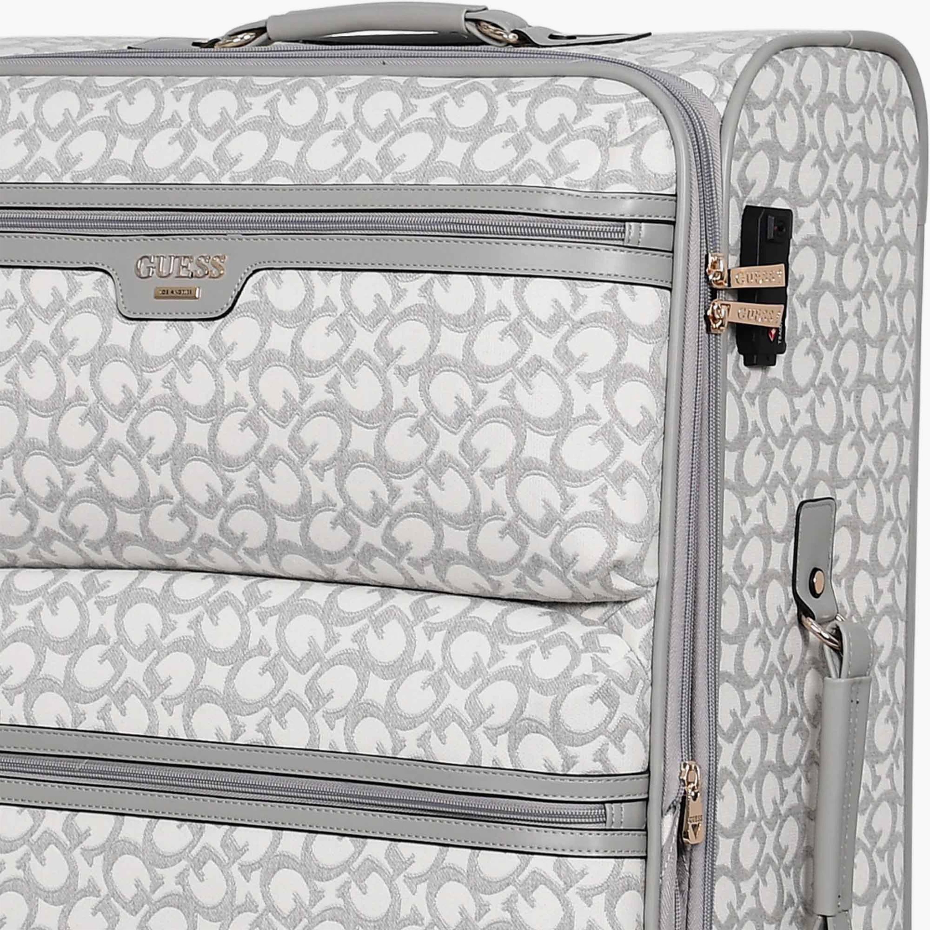 Guess Tracie 78 CM Large Check-in Polyester Soft Sided 4-Wheeler Spinner Trolley Bag with TSA Lock-travel-luggagesandbags-luggage-image-14