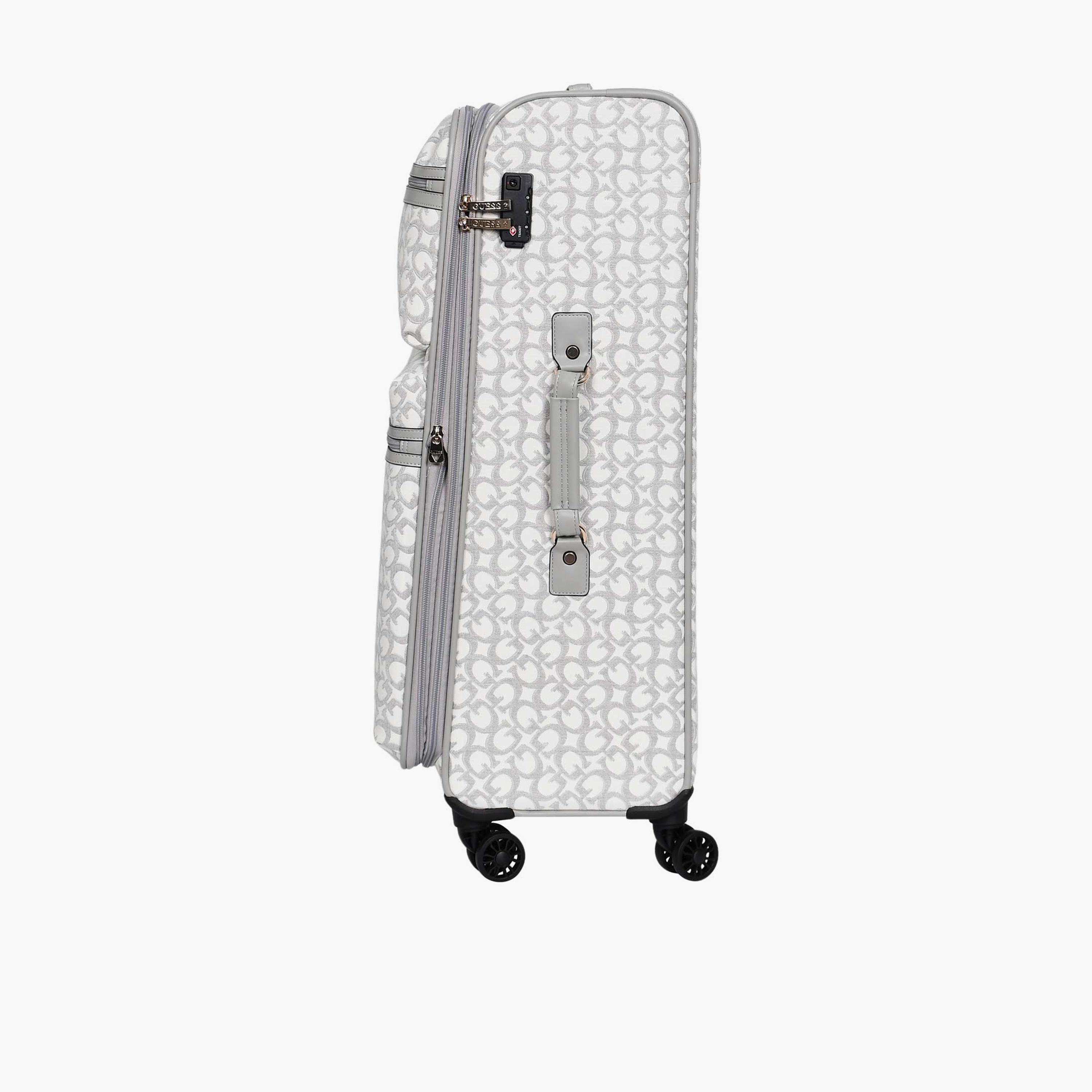 Guess Tracie 78 CM Large Check-in Polyester Soft Sided 4-Wheeler Spinner Trolley Bag with TSA Lock-travel-luggagesandbags-luggage-image-7
