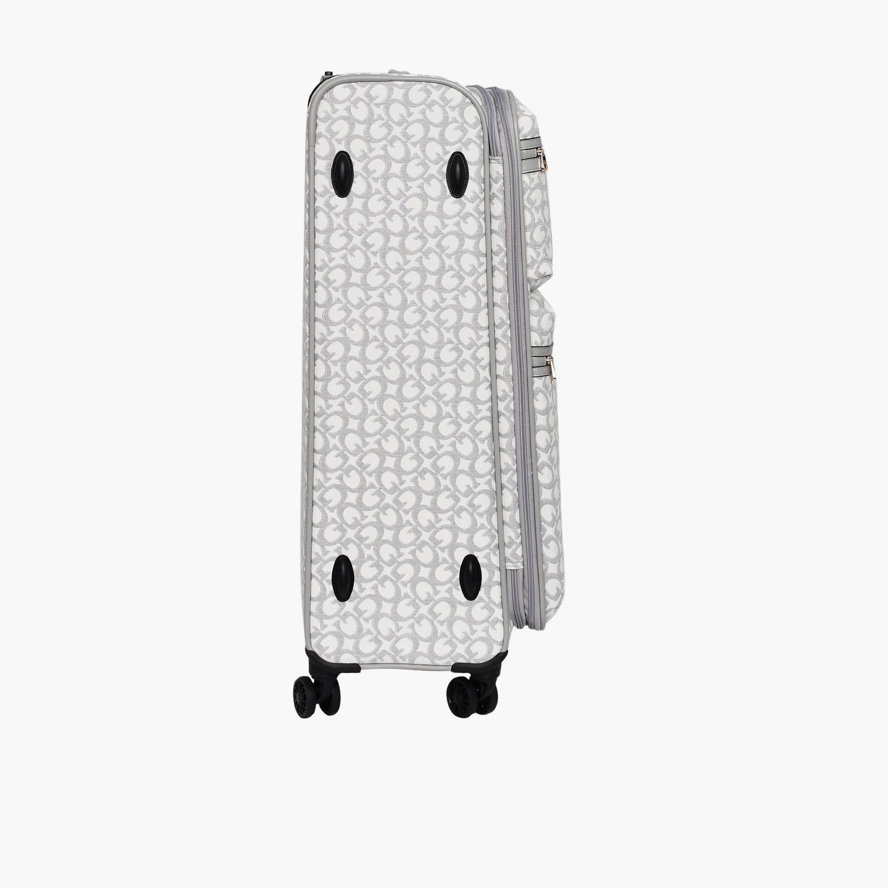 Guess Tracie 78 CM Large Check-in Polyester Soft Sided 4-Wheeler Spinner Trolley Bag with TSA Lock-travel-luggagesandbags-luggage-image-8