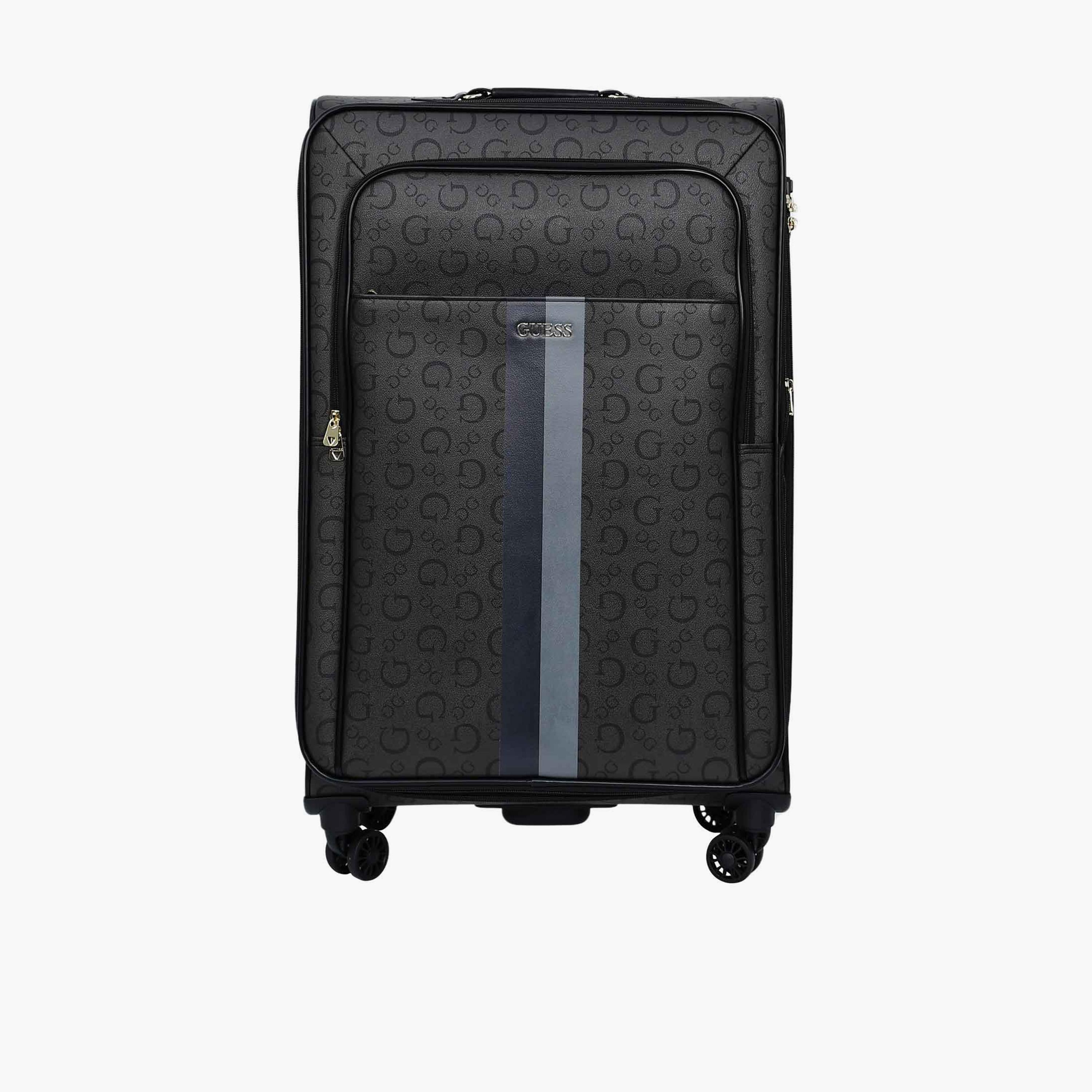 Guess Wester 78 CM Large Check-in Plastic Soft Sided 4-Wheeler Spinner Trolley Bag with TSA Lock-travel-luggagesandbags-luggage-image-5