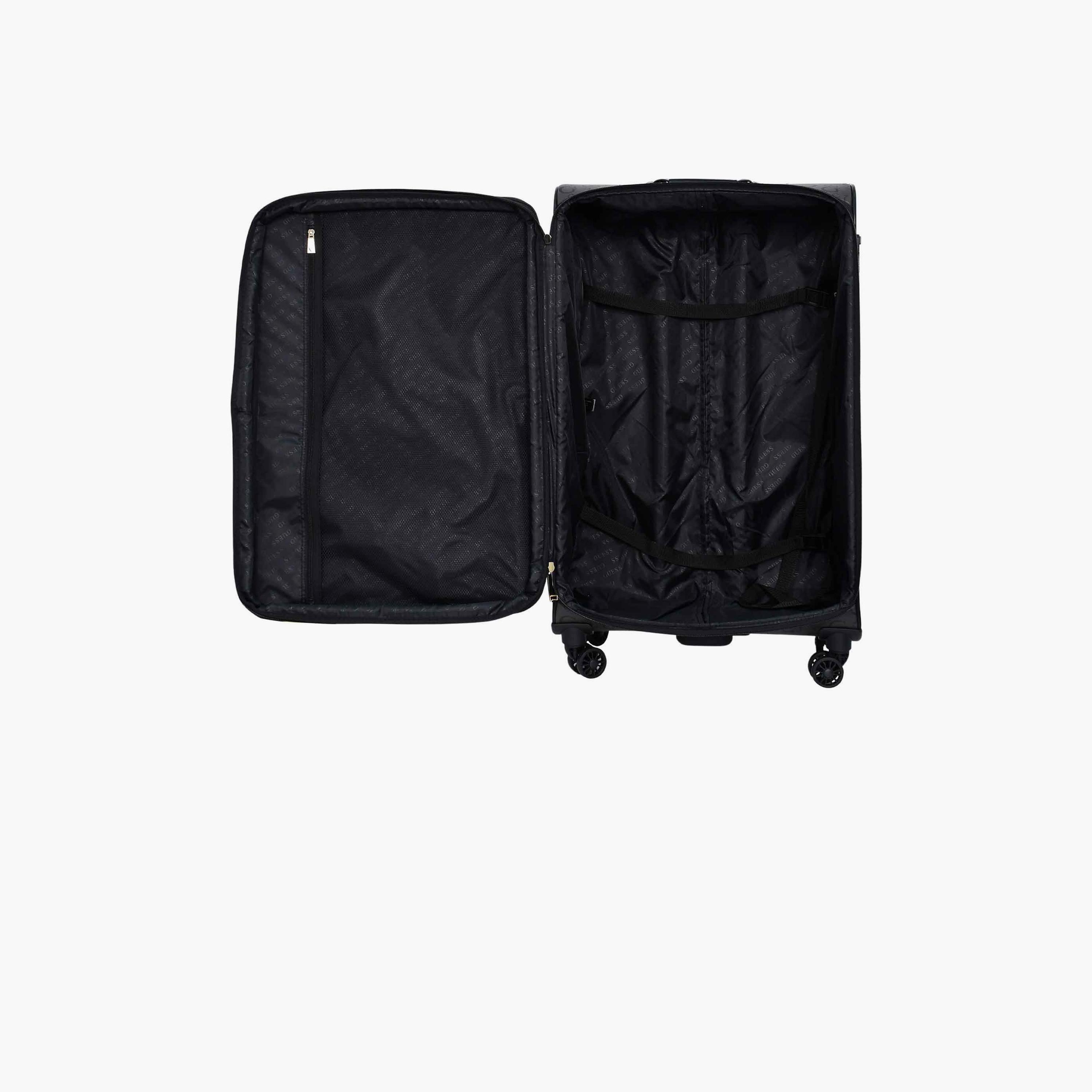 Guess Wester 78 CM Large Check-in Plastic Soft Sided 4-Wheeler Spinner Trolley Bag with TSA Lock-travel-luggagesandbags-luggage-image-1