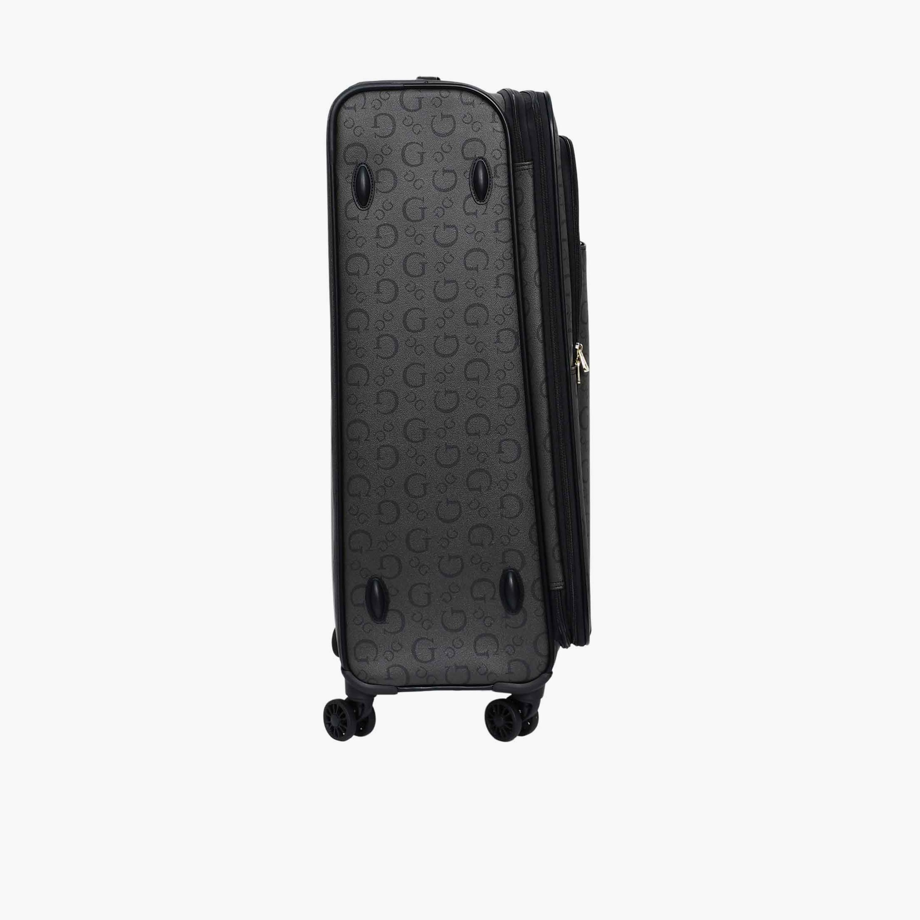 Guess Wester 78 CM Large Check-in Plastic Soft Sided 4-Wheeler Spinner Trolley Bag with TSA Lock-travel-luggagesandbags-luggage-image-2