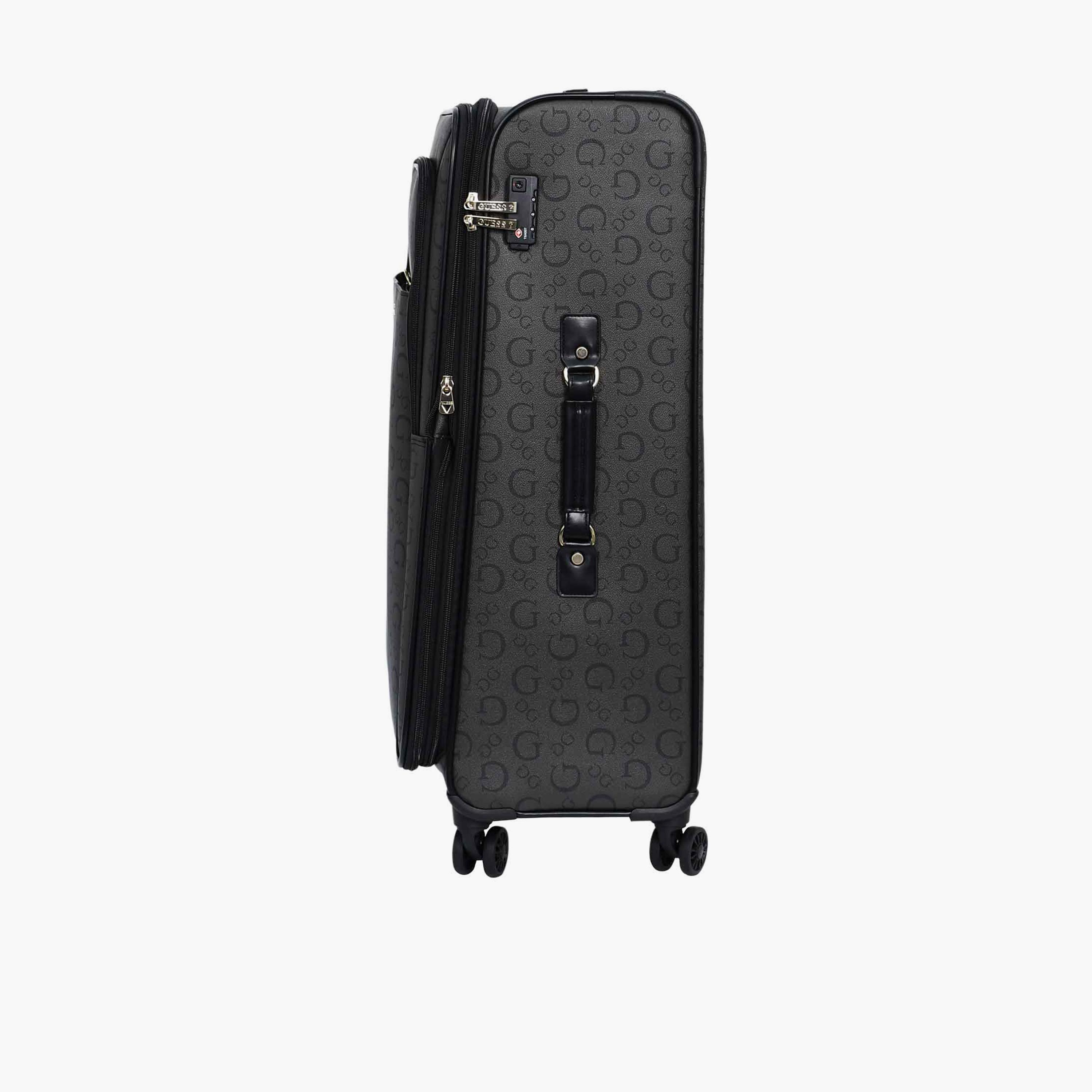 Guess Wester 78 CM Large Check-in Plastic Soft Sided 4-Wheeler Spinner Trolley Bag with TSA Lock-travel-luggagesandbags-luggage-image-3