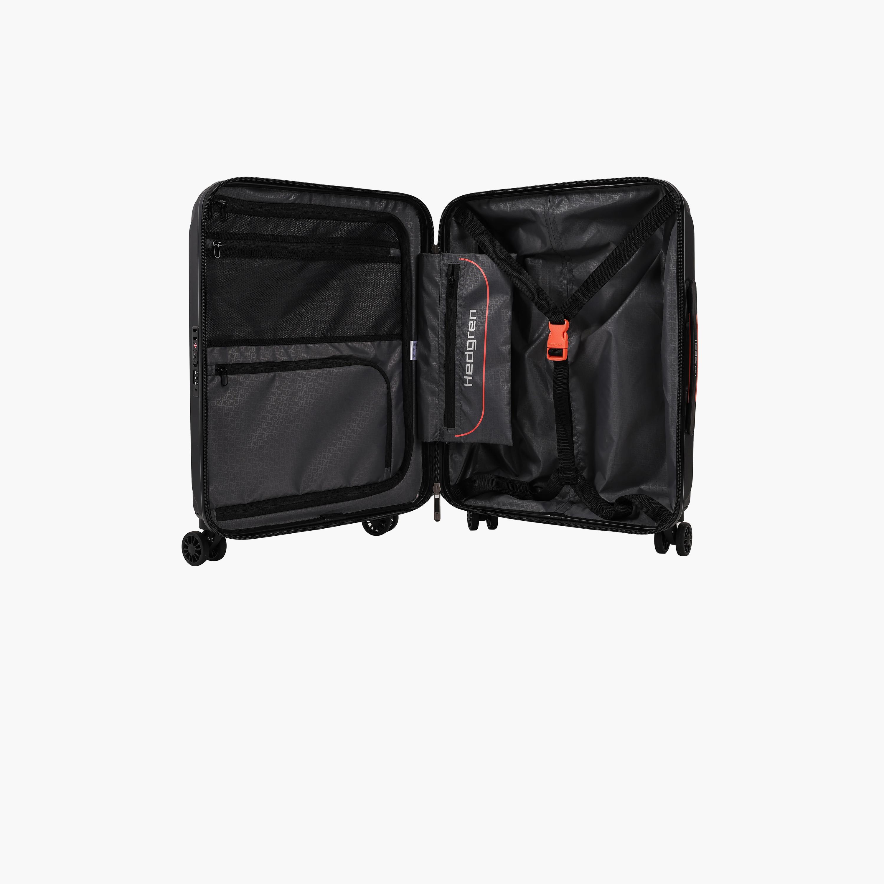 Hedgren Grip 55 CM Small Cabin Polycarbonate with ABS Hard Sided 4-Wheeler Spinner Trolley Bag with TSA Lock-travel-luggagesandbags-luggage-image-12