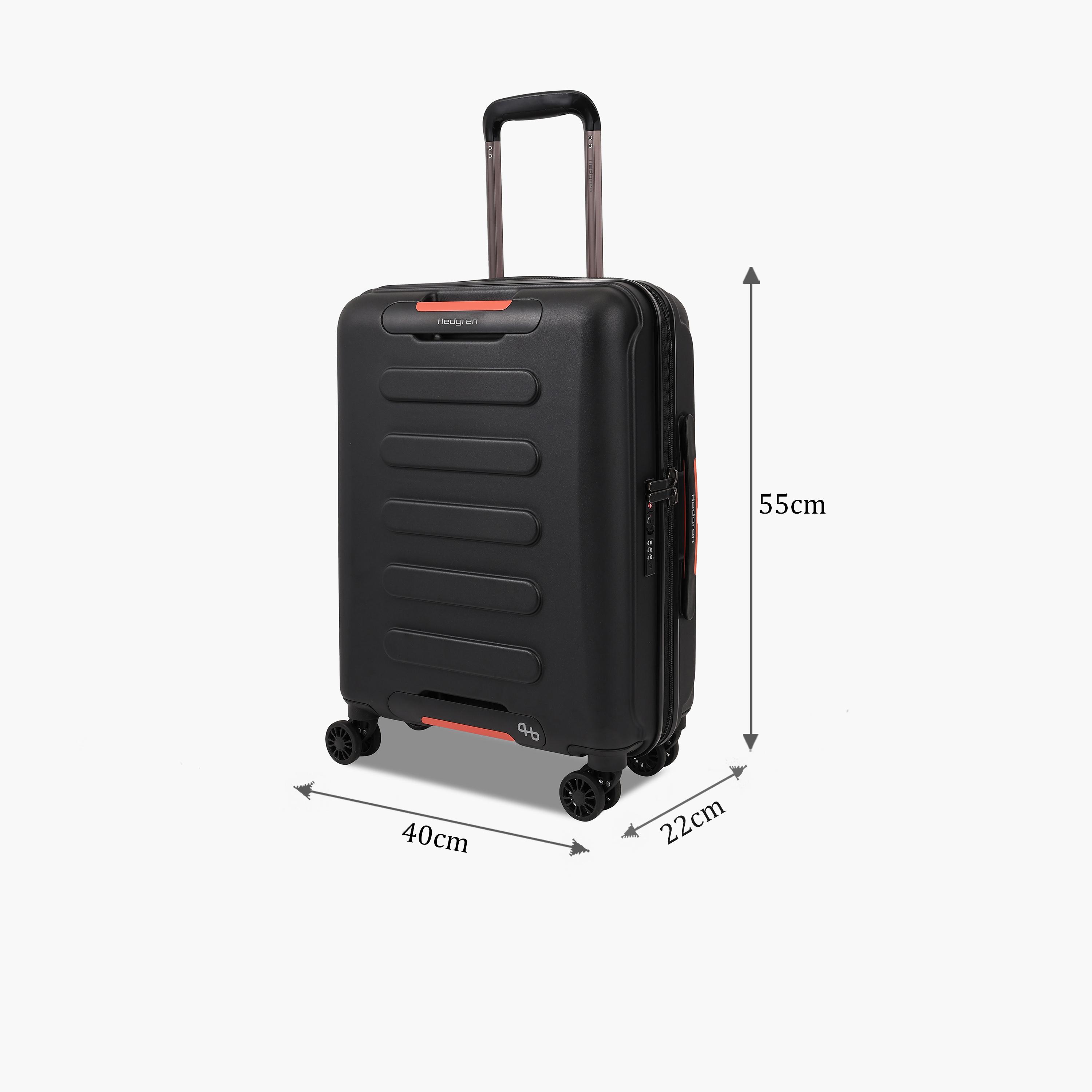 Hedgren Grip 55 CM Small Cabin Polycarbonate with ABS Hard Sided 4-Wheeler Spinner Trolley Bag with TSA Lock-travel-luggagesandbags-luggage-image-2