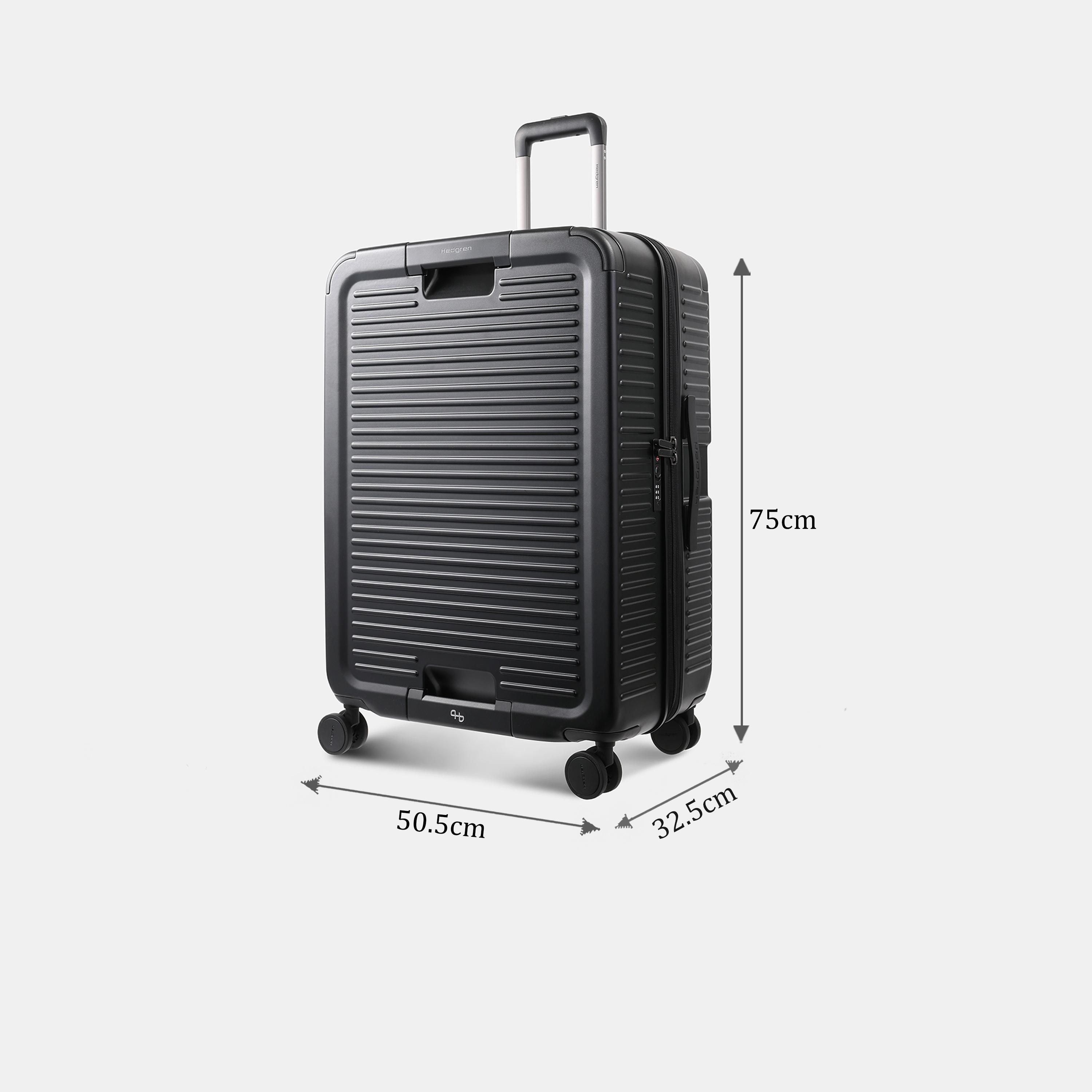 Hedgren Yuno EXP 75 CM Large Check-in Polycarbonate with ABS Hard Sided 4-Wheeler Spinner Trolley Bag with TSA Lock-travel-luggagesandbags-luggage-image-2