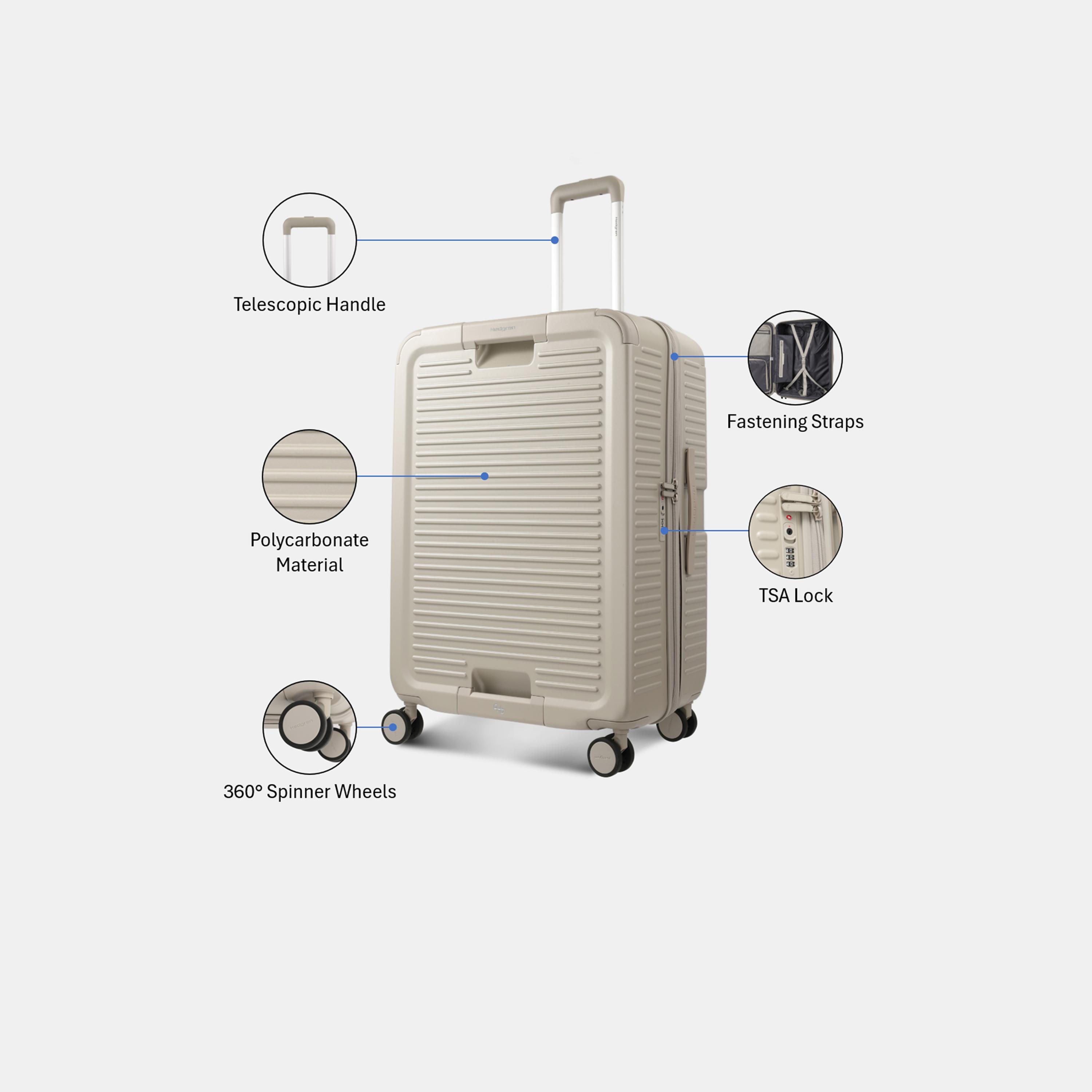 Hedgren Yuno EXP 75 CM Large Check-in Polycarbonate with ABS Hard Sided 4-Wheeler Spinner Trolley Bag with TSA Lock-travel-luggagesandbags-luggage-image-3