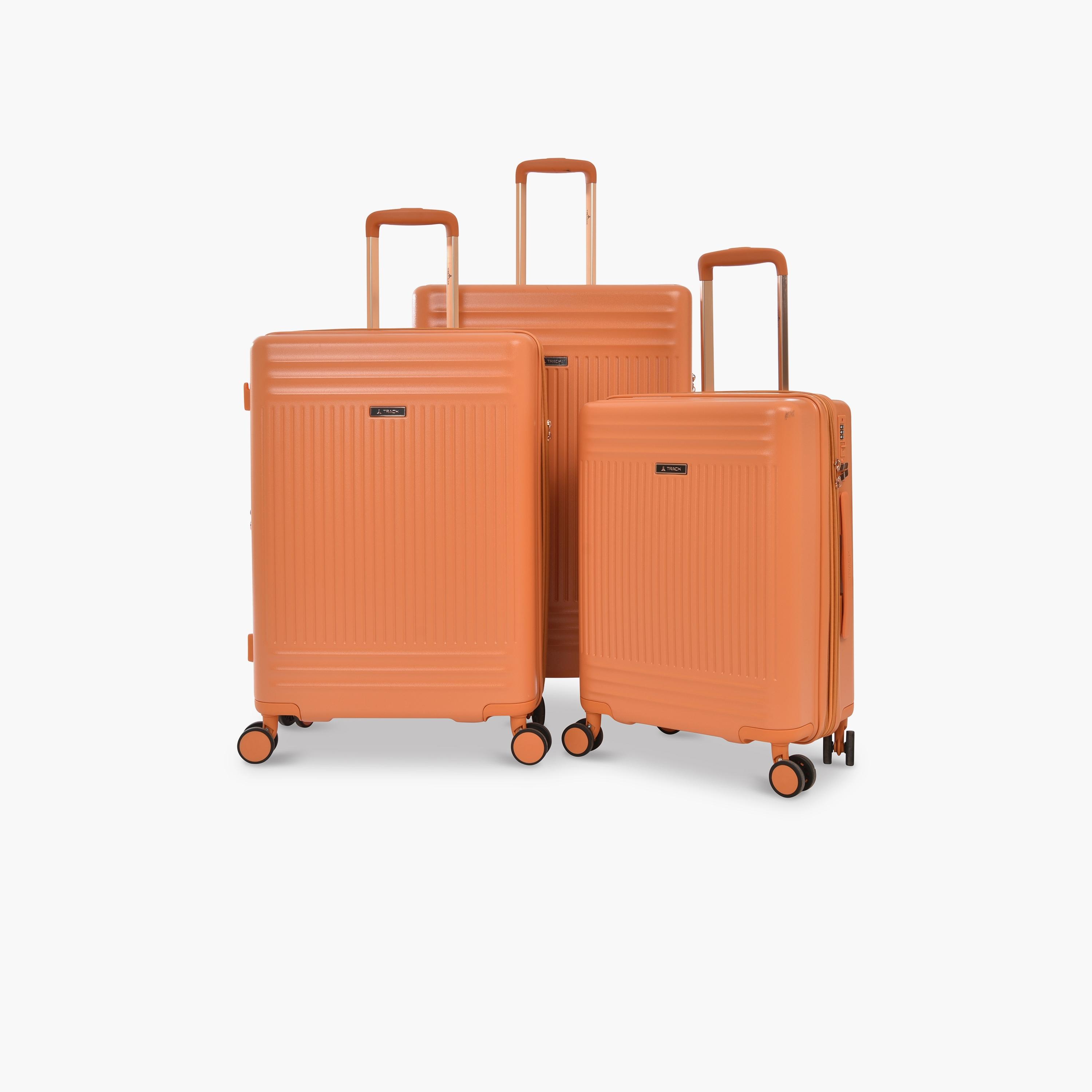 تراك - شنط سفر 3 قطع جوانب صلبة من مادة ABS بأربع عجلات دوارة وقفل برقم سري-travel-luggagesandbags-luggage-image-1
