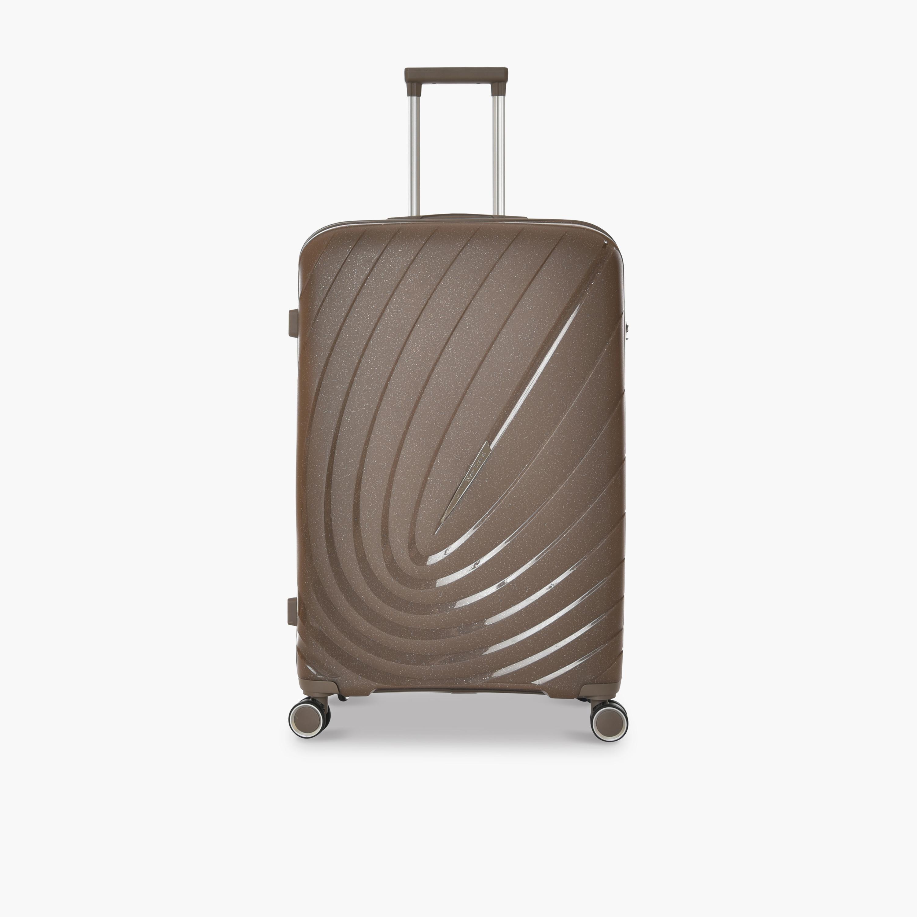New Travel Set of 4 Polypropylene Hard-Sided 4-Wheeler Spinner Trolley Bags with Combination Lock-travel-luggagesandbags-luggage-image-4