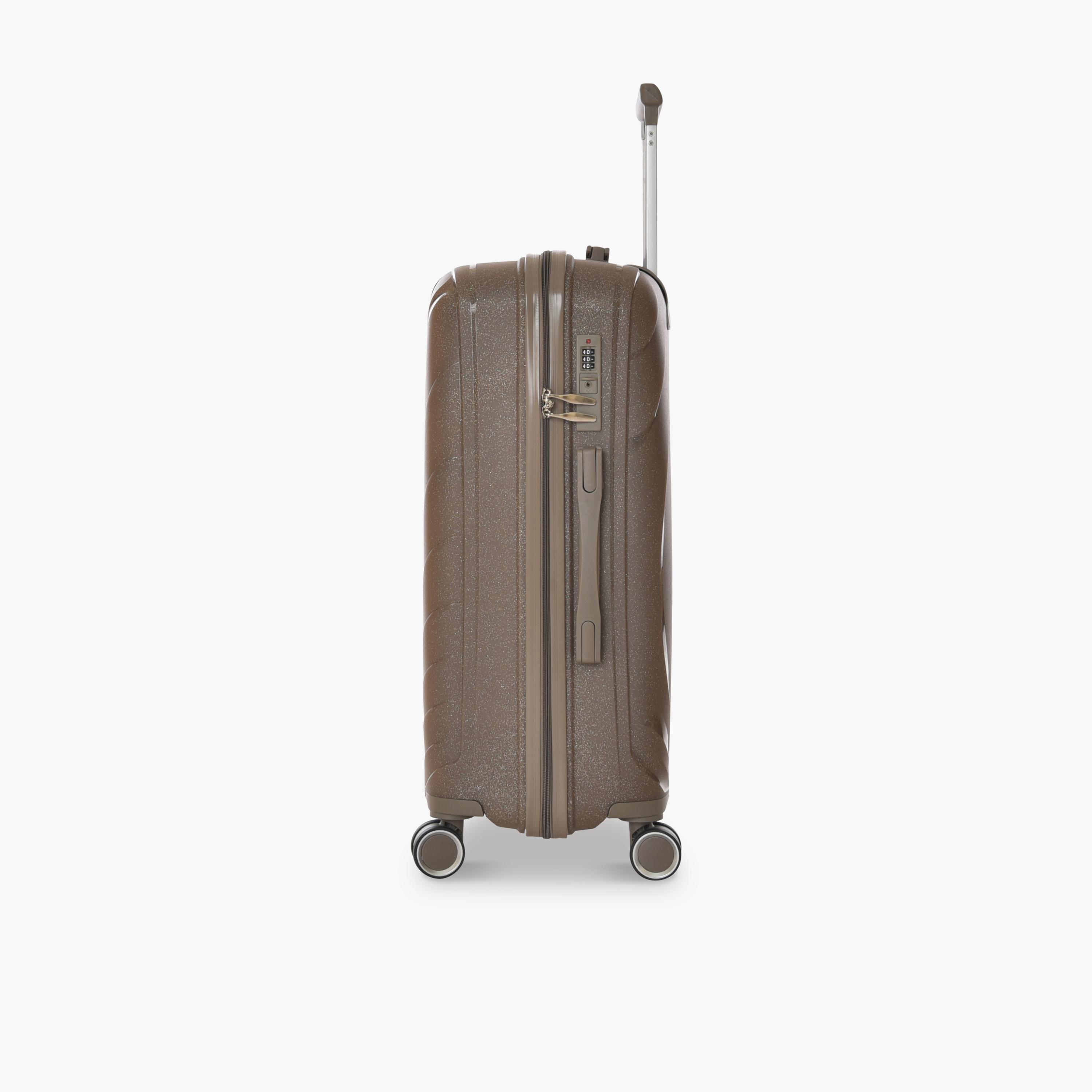 New Travel Set of 4 Polypropylene Hard-Sided 4-Wheeler Spinner Trolley Bags with Combination Lock-travel-luggagesandbags-luggage-image-9