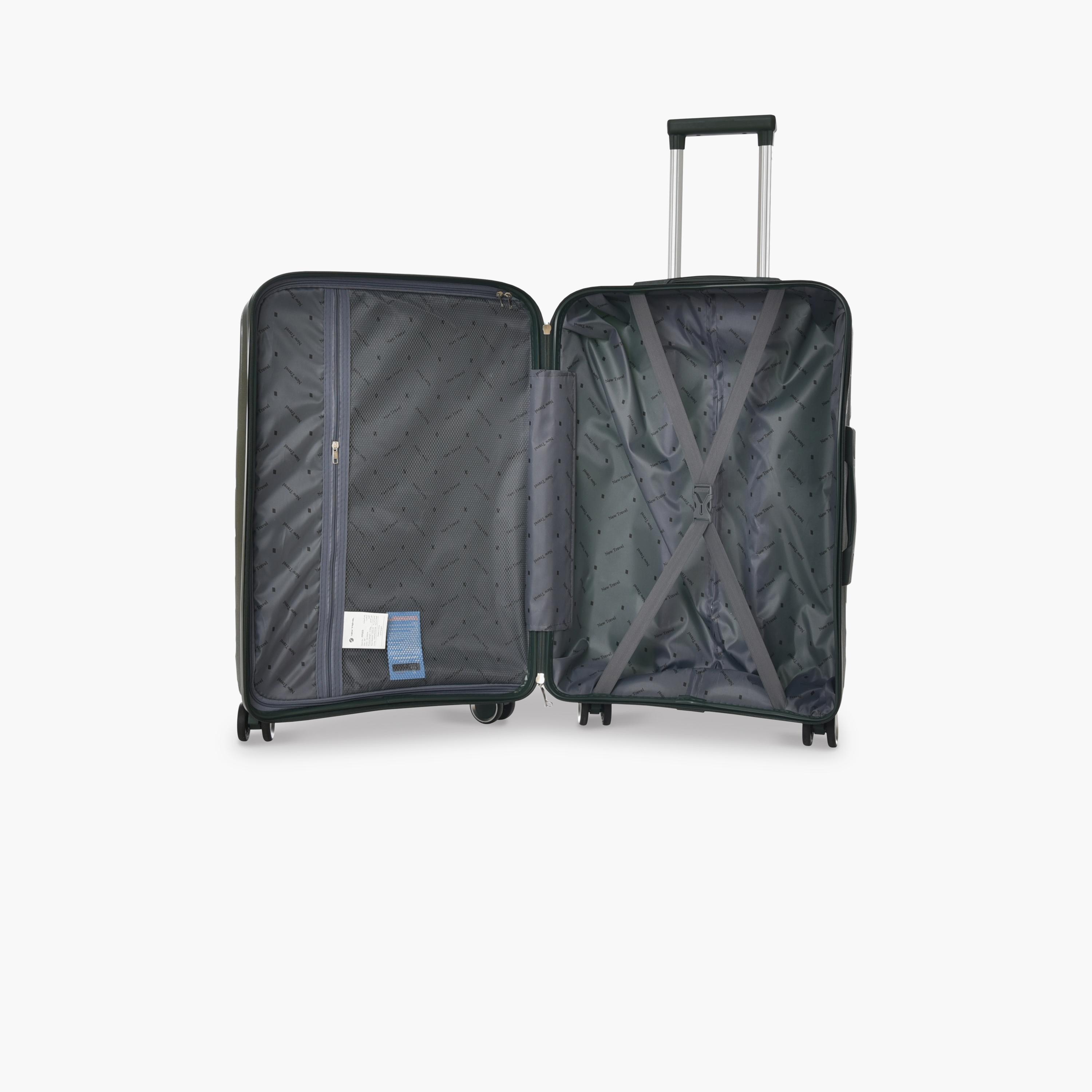 New Travel Set of 4 Polypropylene Hard-Sided 4-Wheeler Spinner Trolley Bags with Combination Lock-travel-luggagesandbags-luggage-image-6