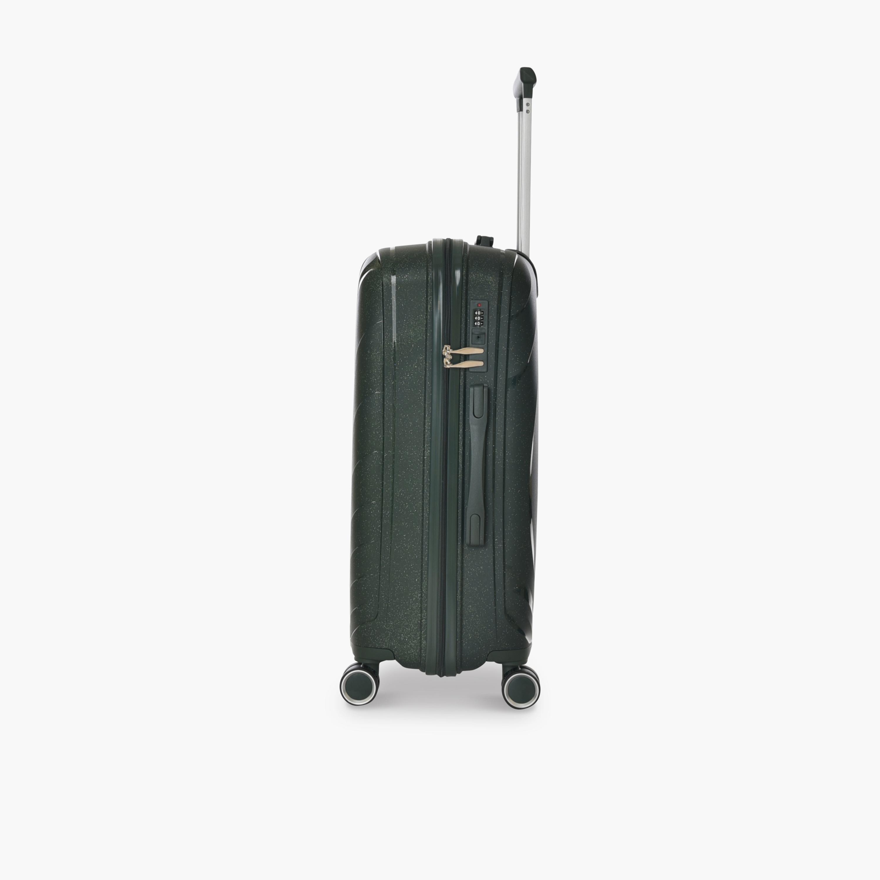 New Travel Set of 4 Polypropylene Hard-Sided 4-Wheeler Spinner Trolley Bags with Combination Lock-travel-luggagesandbags-luggage-image-9