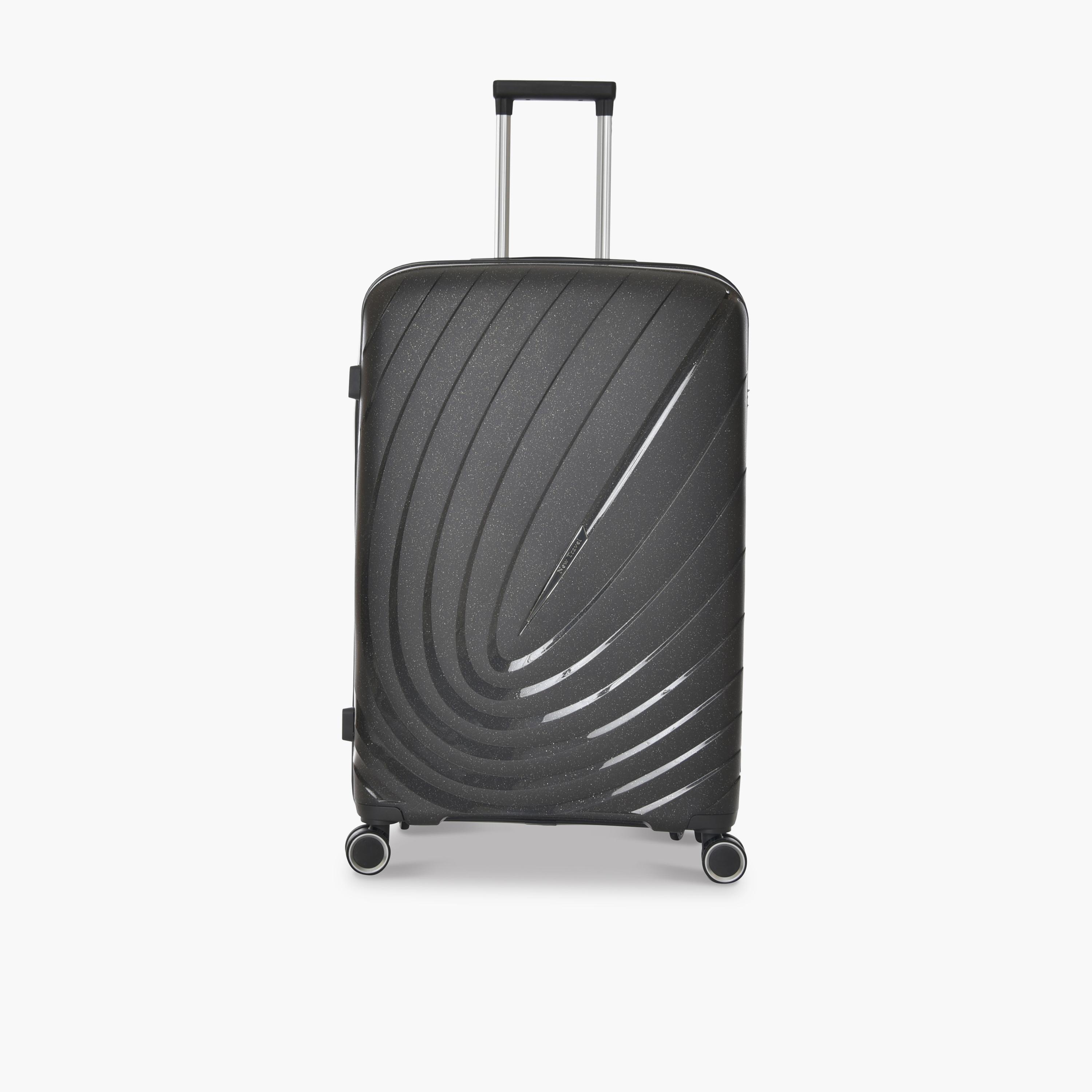 New Travel Set of 4 Polypropylene Hard-Sided 4-Wheeler Spinner Trolley Bags with Combination Lock-travel-luggagesandbags-luggage-image-4