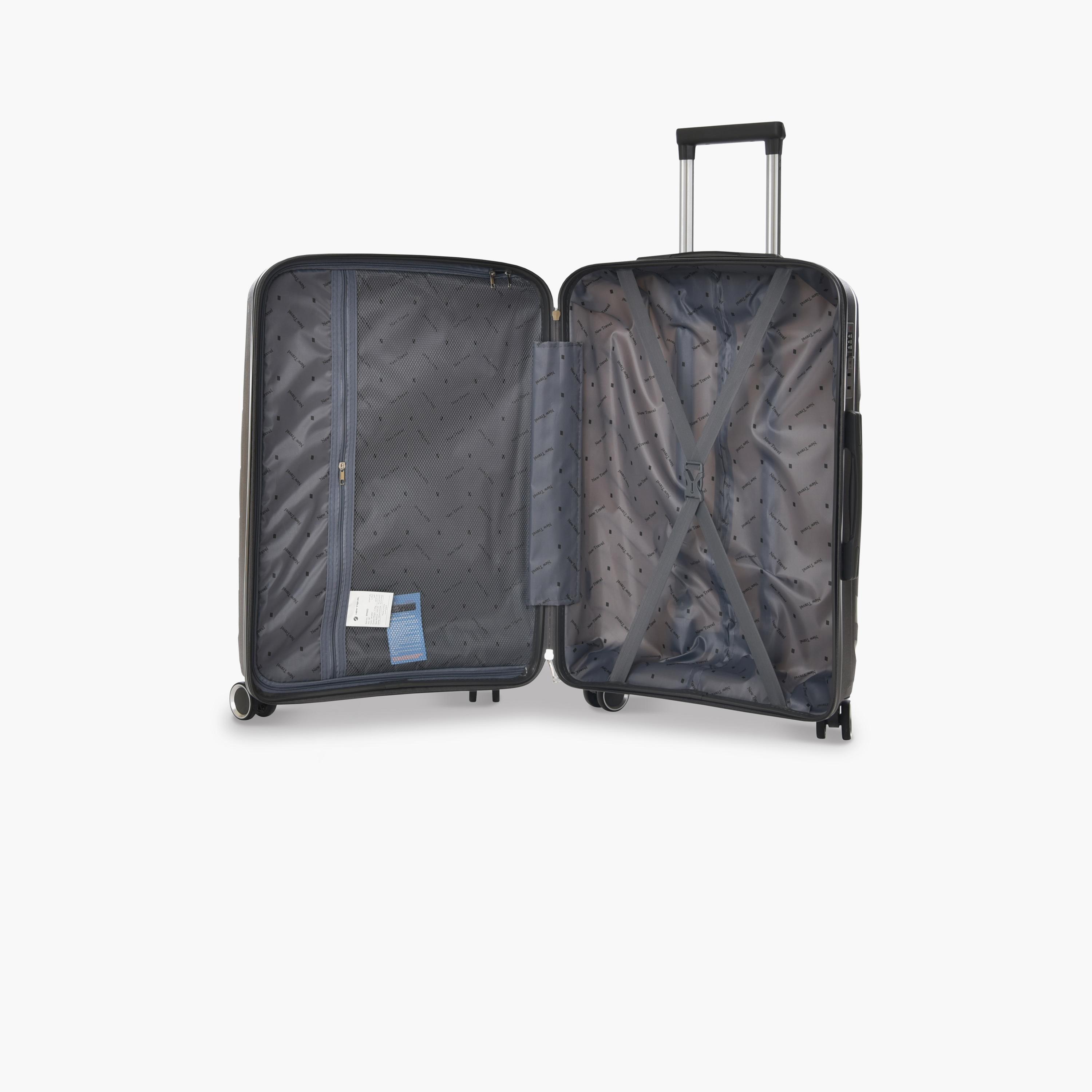 New Travel Set of 4 Polypropylene Hard-Sided 4-Wheeler Spinner Trolley Bags with Combination Lock-travel-luggagesandbags-luggage-image-6