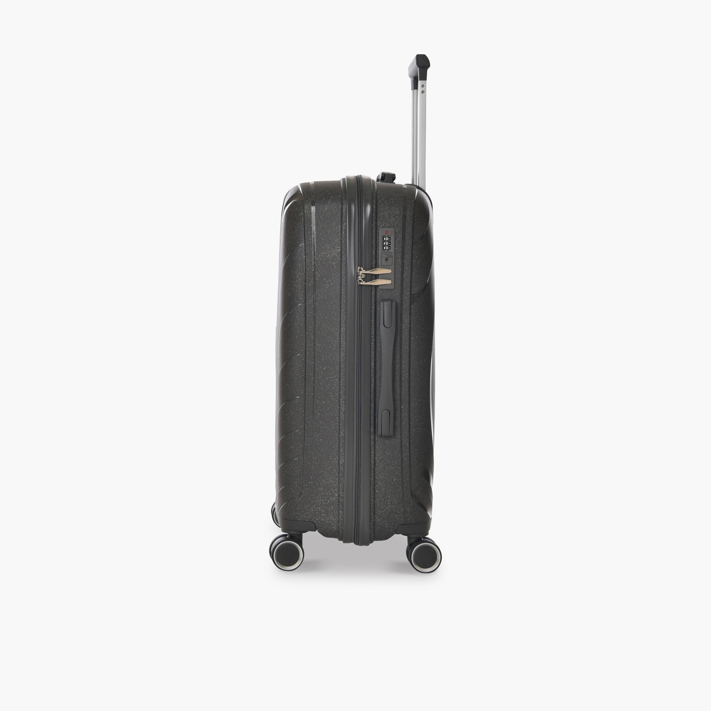 New Travel Set of 4 Polypropylene Hard-Sided 4-Wheeler Spinner Trolley Bags with Combination Lock-travel-luggagesandbags-luggage-image-9