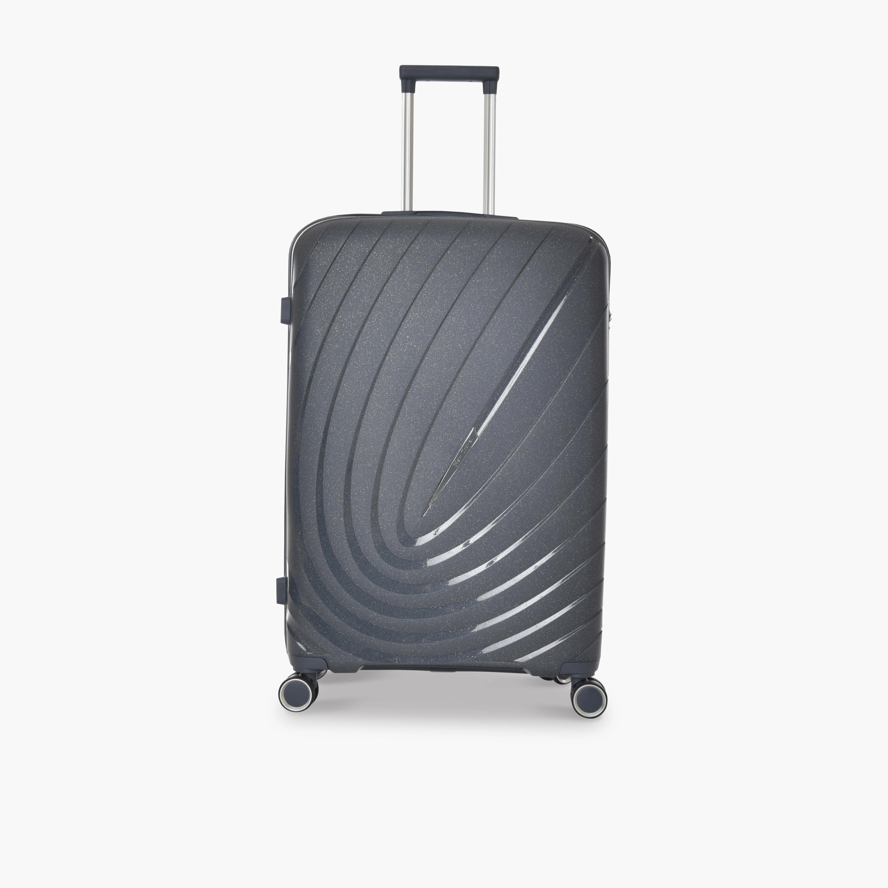 New Travel Set of 4 Polypropylene Hard-Sided 4-Wheeler Spinner Trolley Bags with Combination Lock-travel-luggagesandbags-luggage-image-4