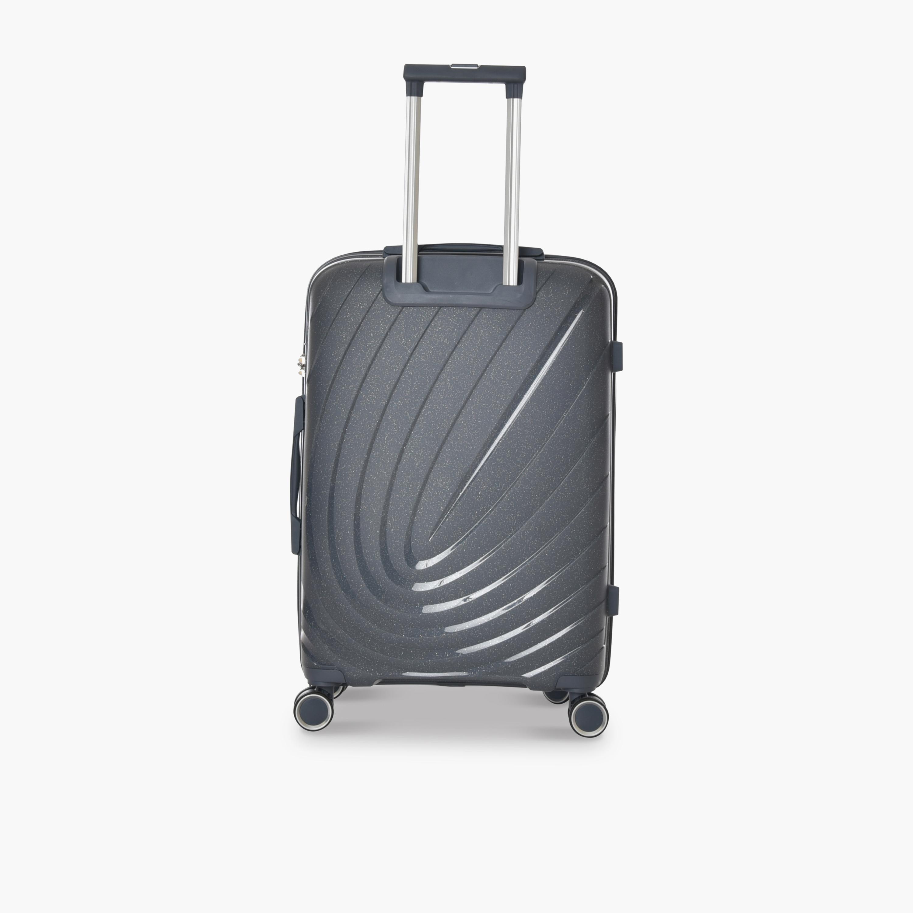 New Travel Set of 4 Polypropylene Hard-Sided 4-Wheeler Spinner Trolley Bags with Combination Lock-travel-luggagesandbags-luggage-image-5
