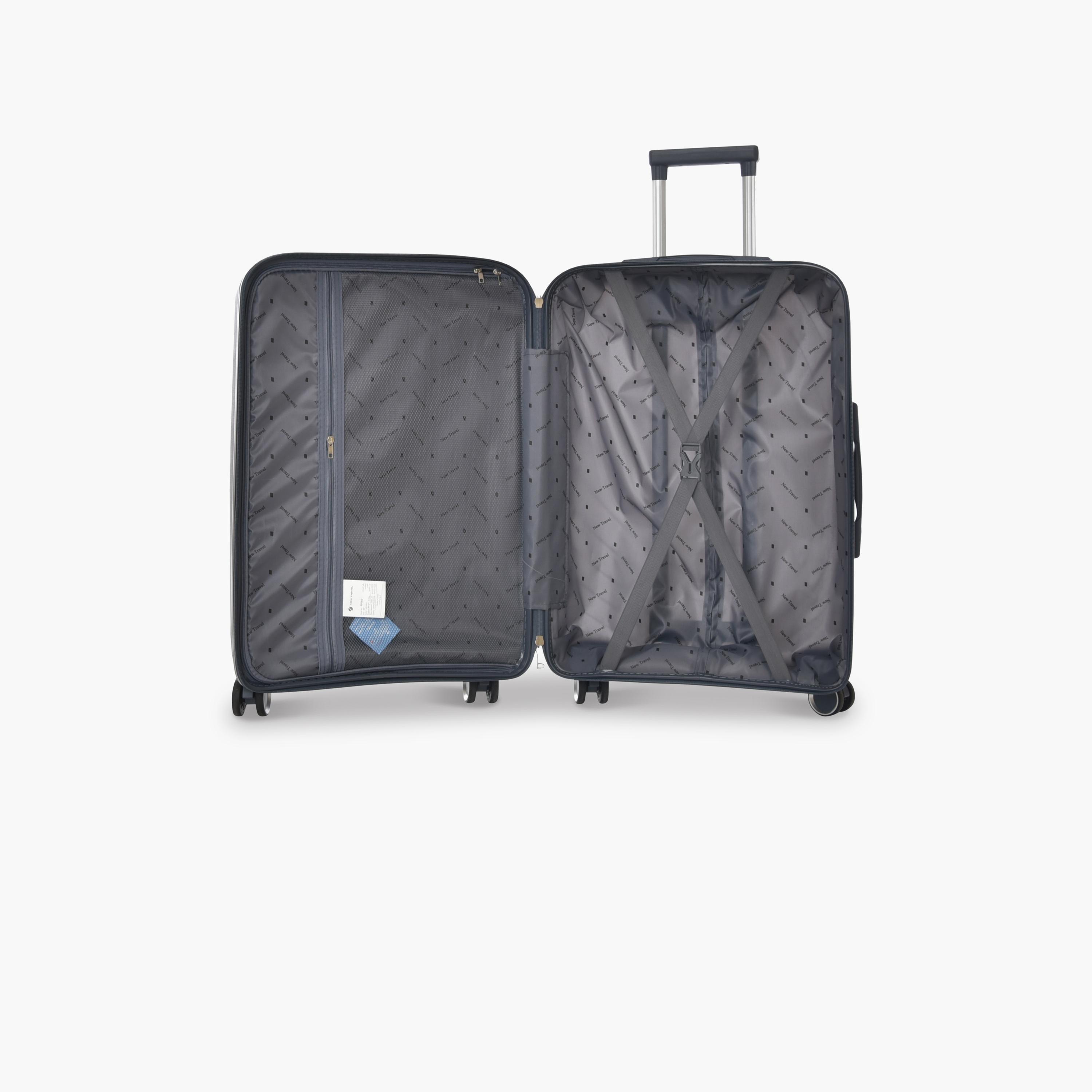 New Travel Set of 4 Polypropylene Hard-Sided 4-Wheeler Spinner Trolley Bags with Combination Lock-travel-luggagesandbags-luggage-image-6
