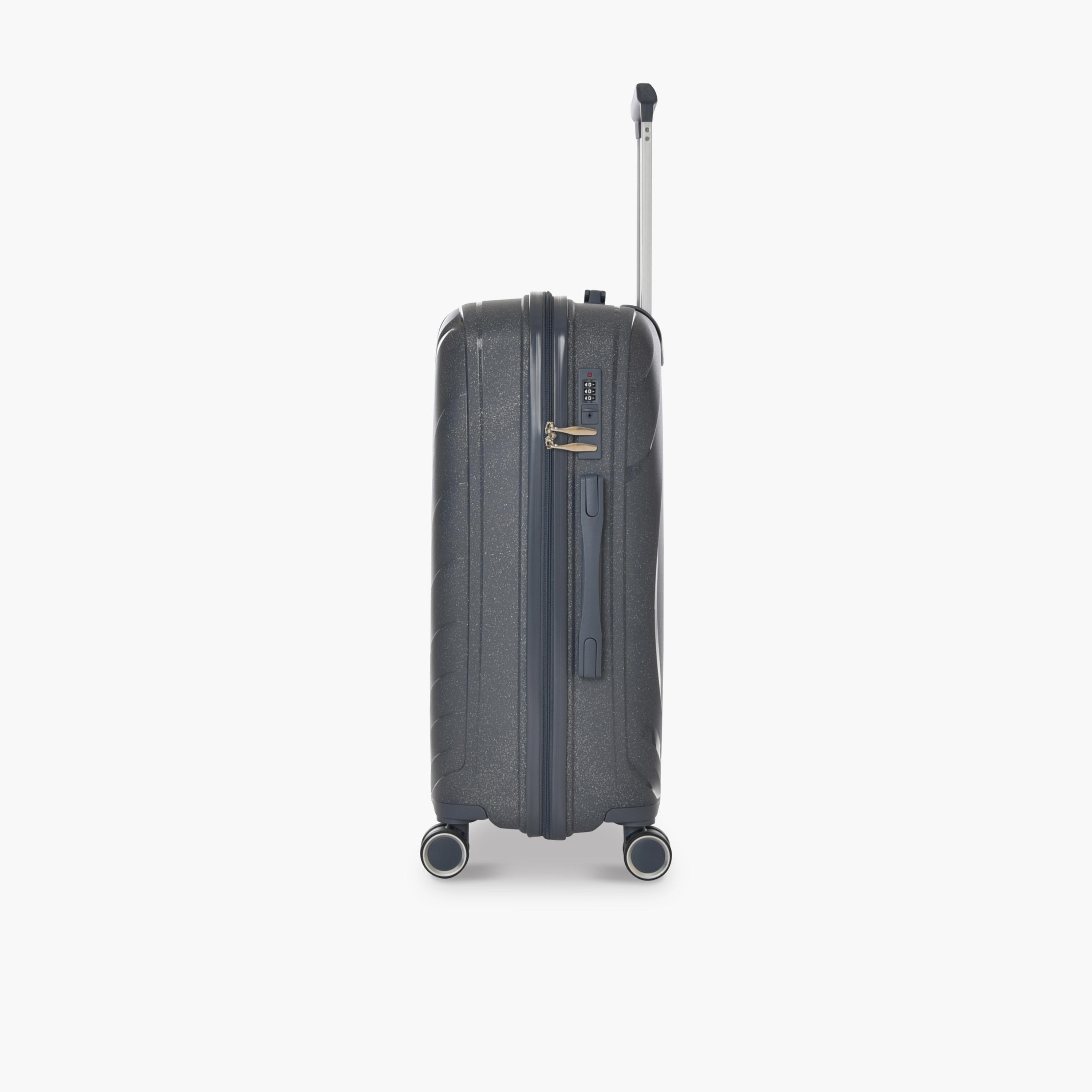 New Travel Set of 4 Polypropylene Hard-Sided 4-Wheeler Spinner Trolley Bags with Combination Lock-travel-luggagesandbags-luggage-image-9